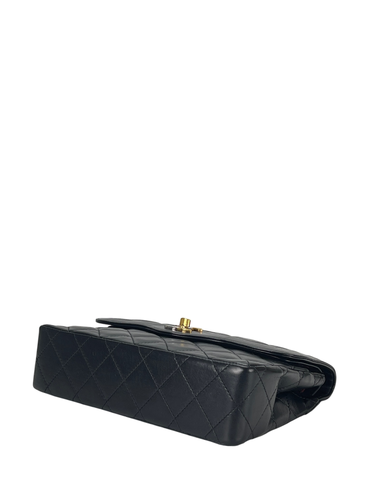 CHANEL - Black Lambskin Shoulder Bag