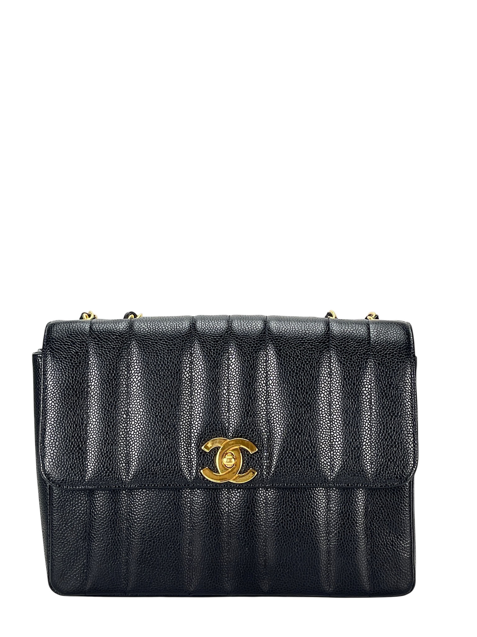 CHANEL - Caviar Mademoiselle Chain Shoulder Bag