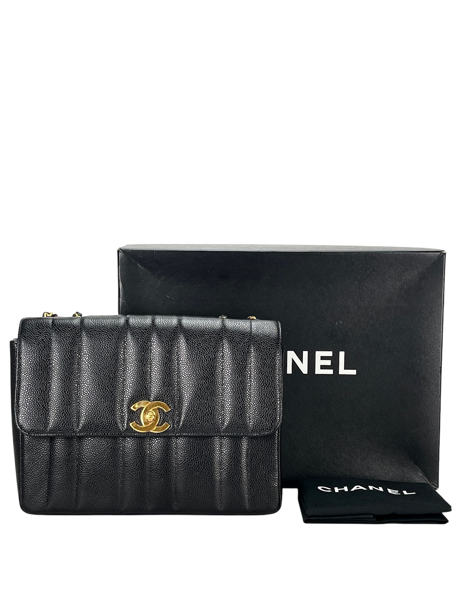 CHANEL - Caviar Mademoiselle Chain Shoulder Bag