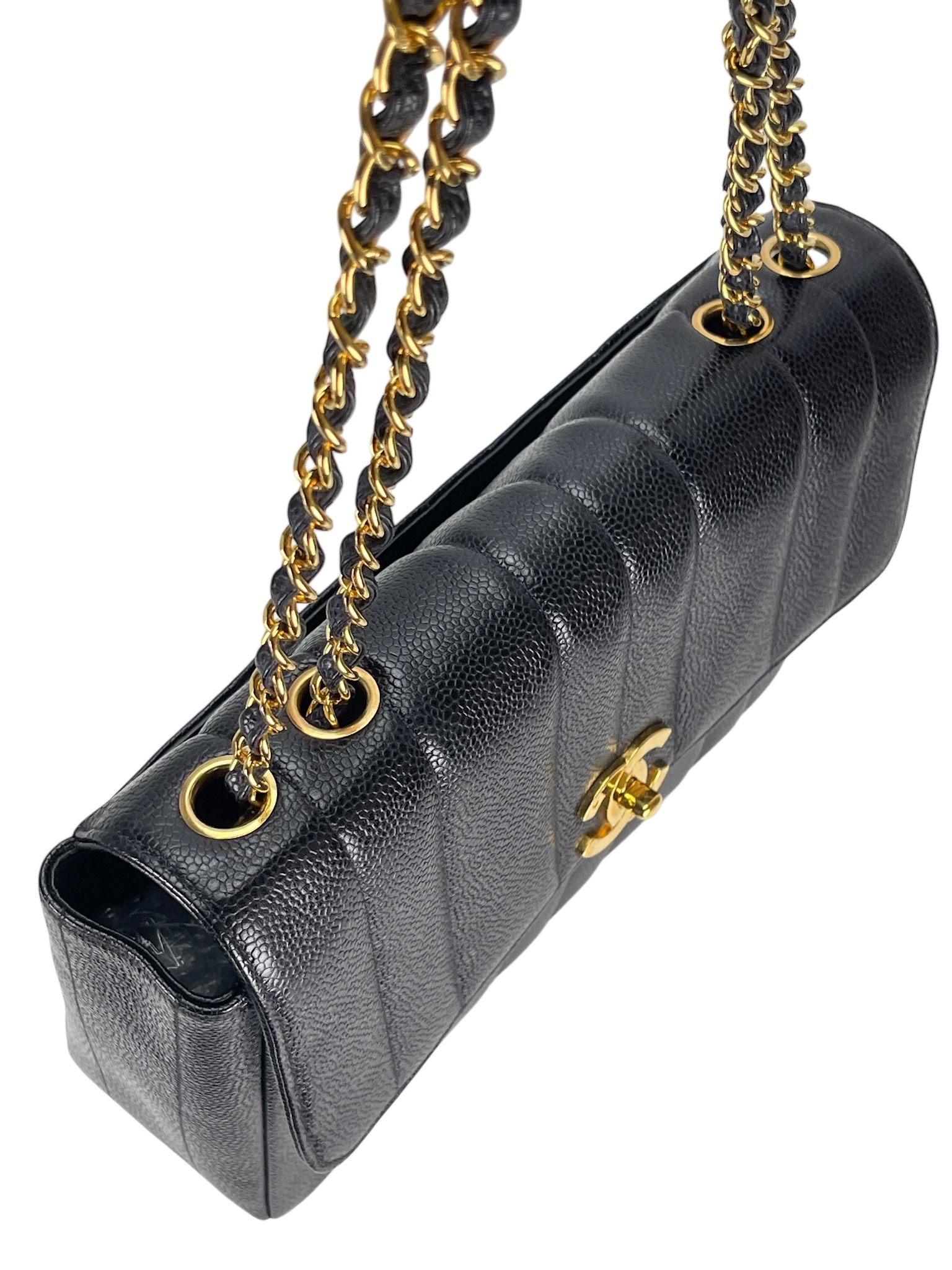 CHANEL - Caviar Mademoiselle Chain Shoulder Bag