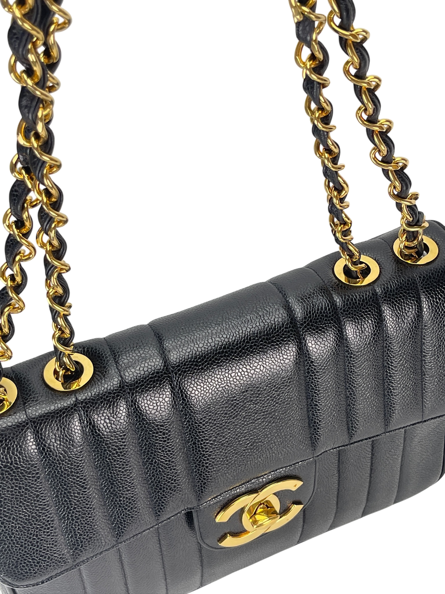 CHANEL - Caviar Mademoiselle Chain Shoulder Bag