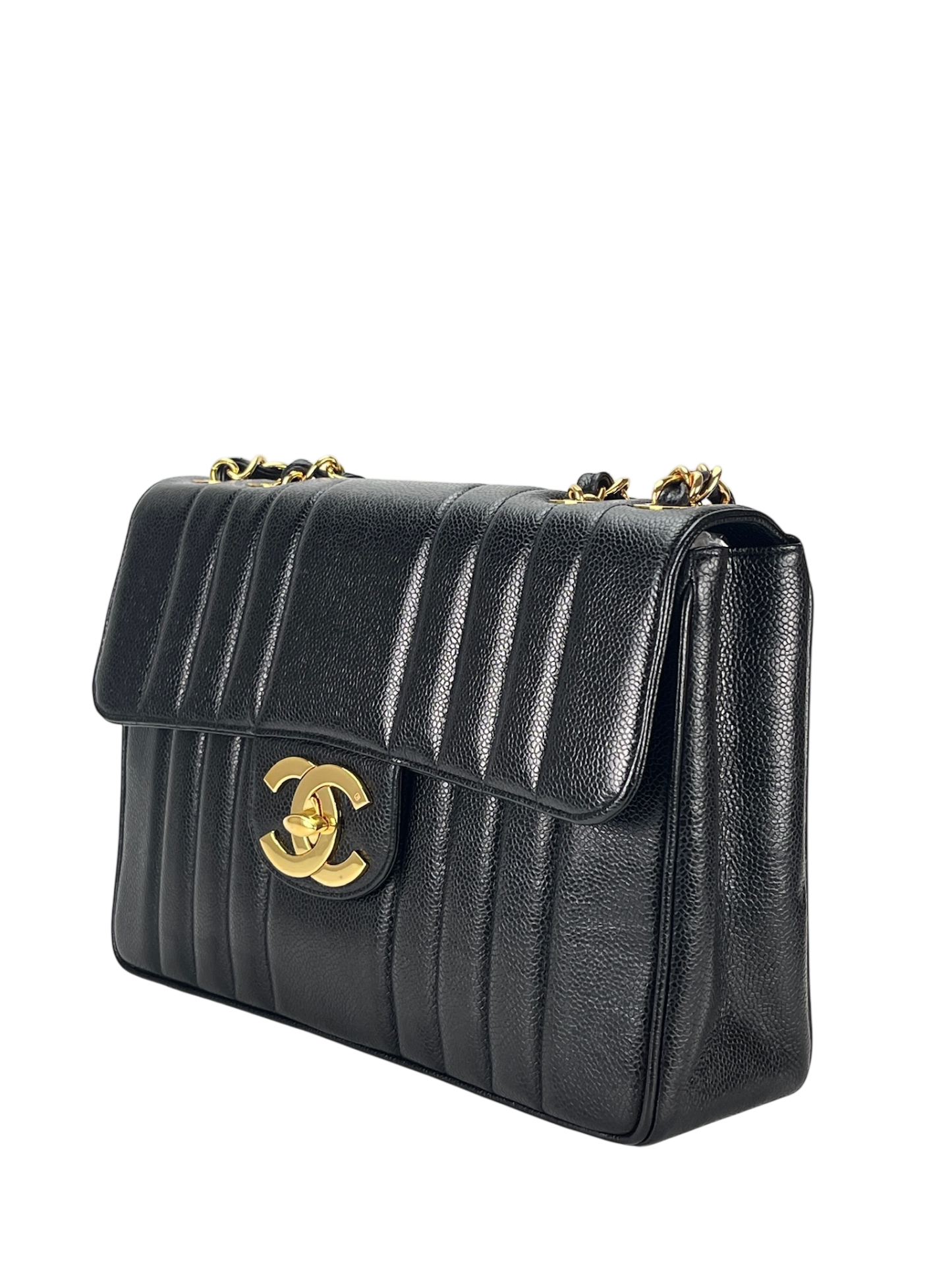 CHANEL - Caviar Mademoiselle Chain Shoulder Bag