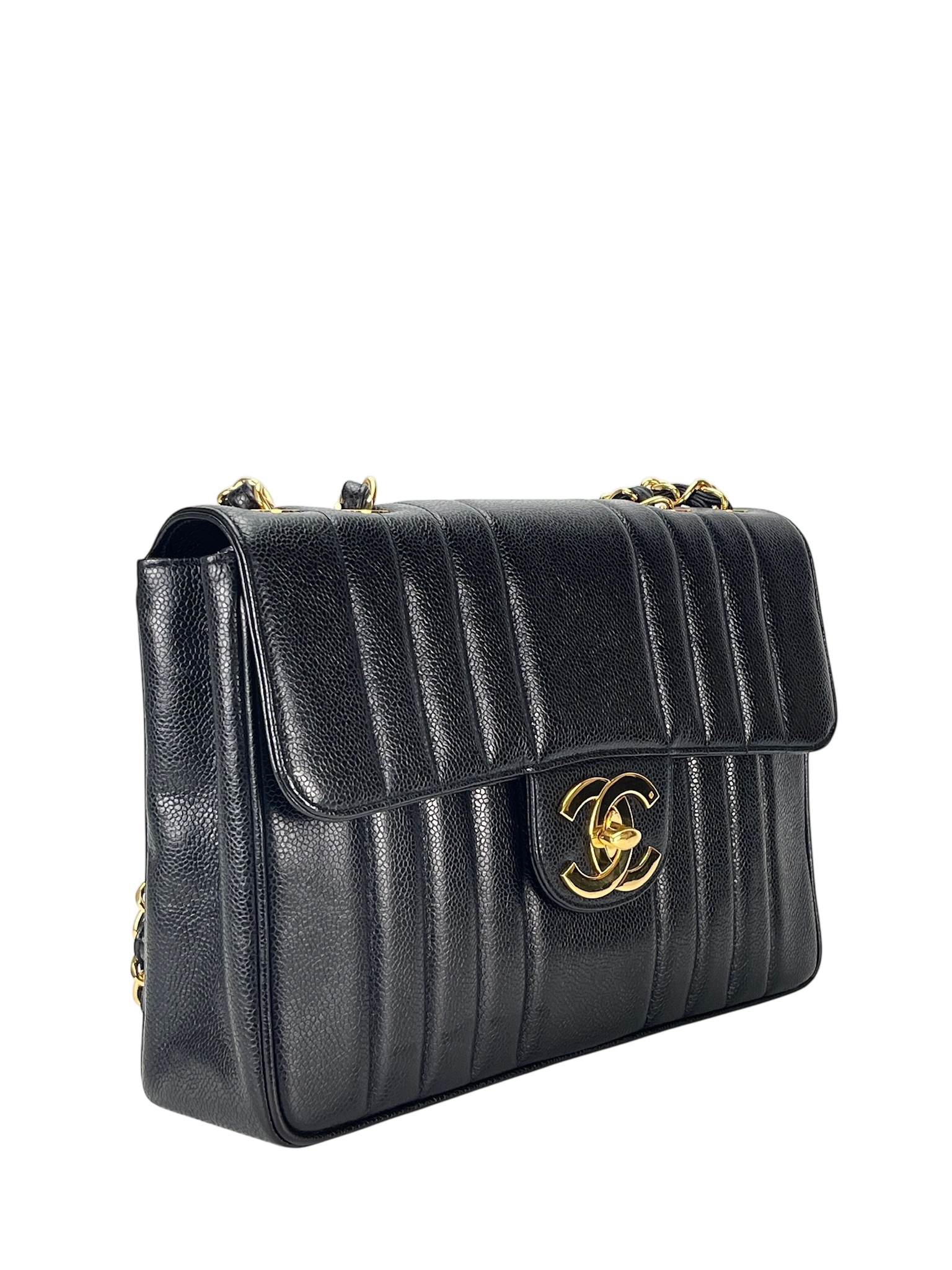 CHANEL - Caviar Mademoiselle Chain Shoulder Bag