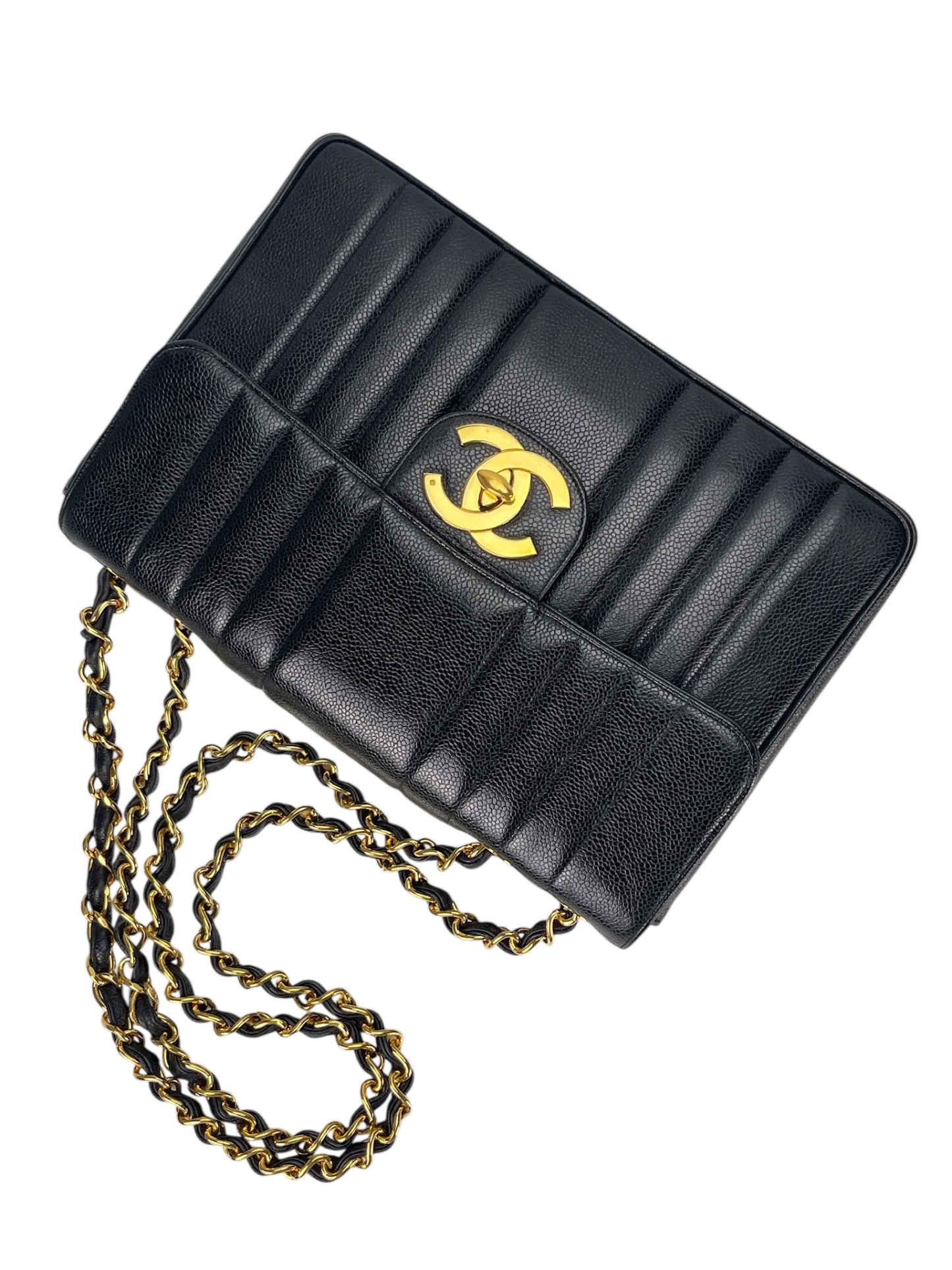 CHANEL - Caviar Mademoiselle Chain Shoulder Bag