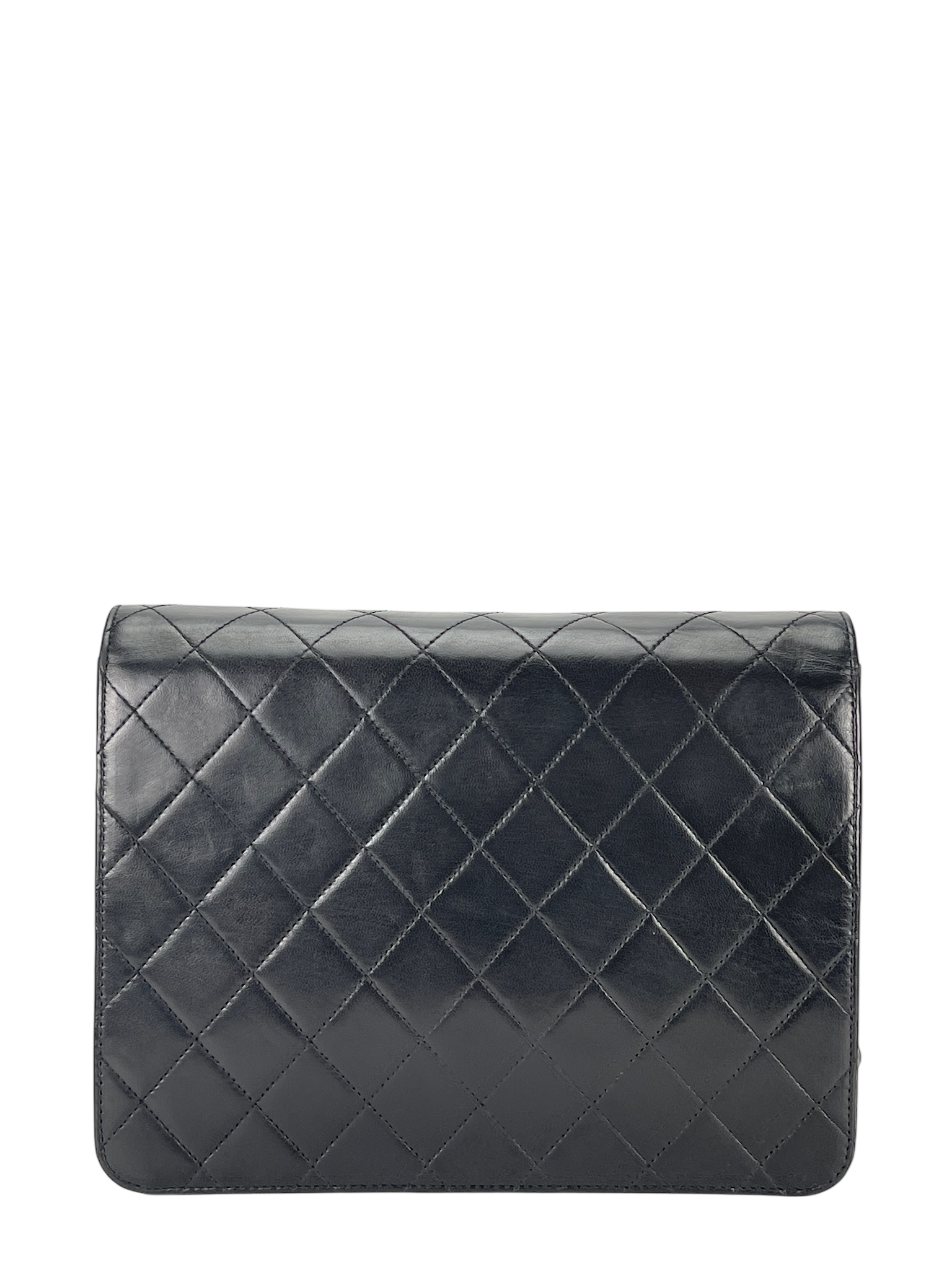 CHANEL - Small Classic Quilted Lambskin Pushlock Single Flap Bag