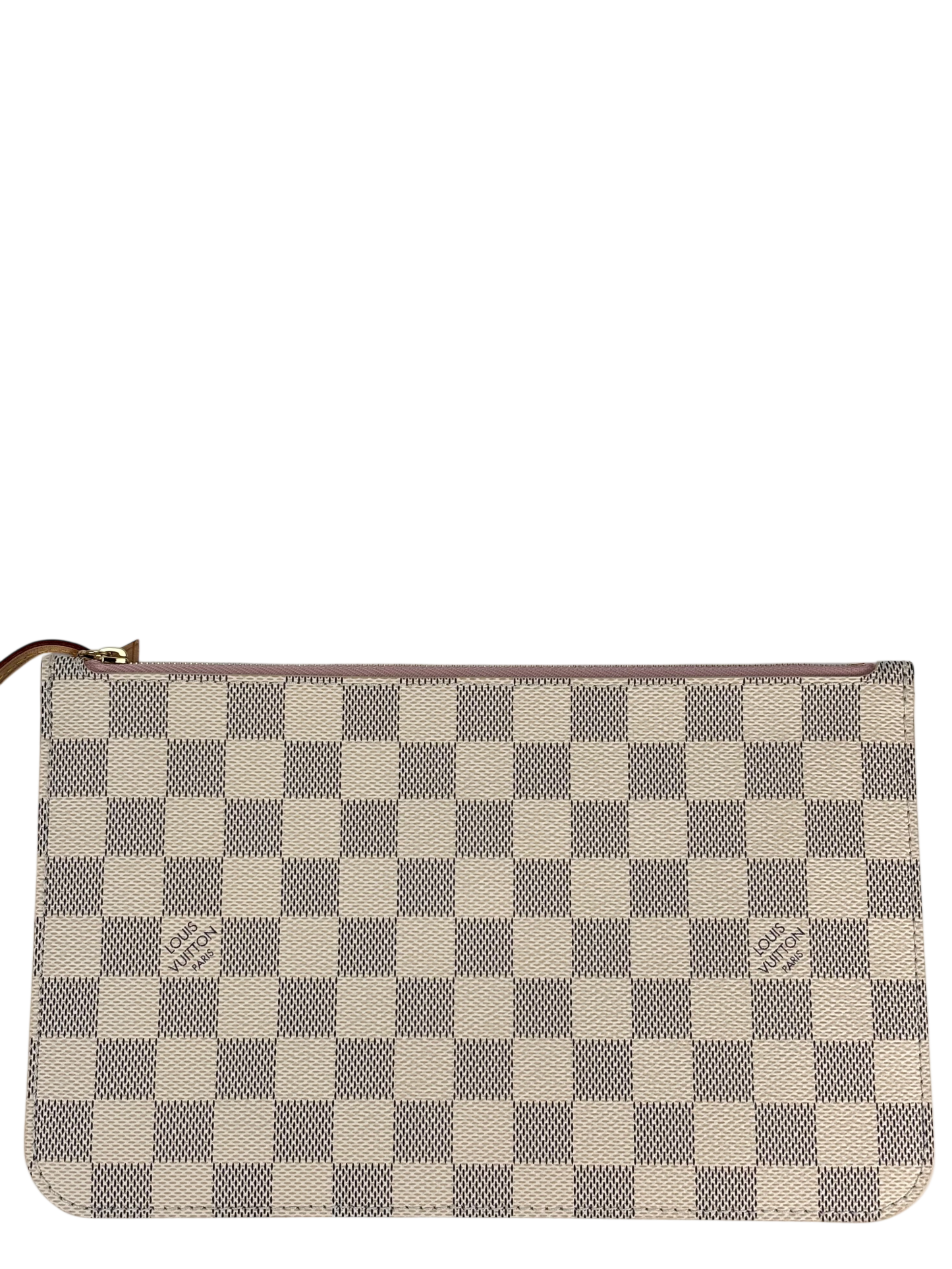 LOUIS VUITTON - White Damier Canvas Neverfull PM Damier Azur Tote Bag