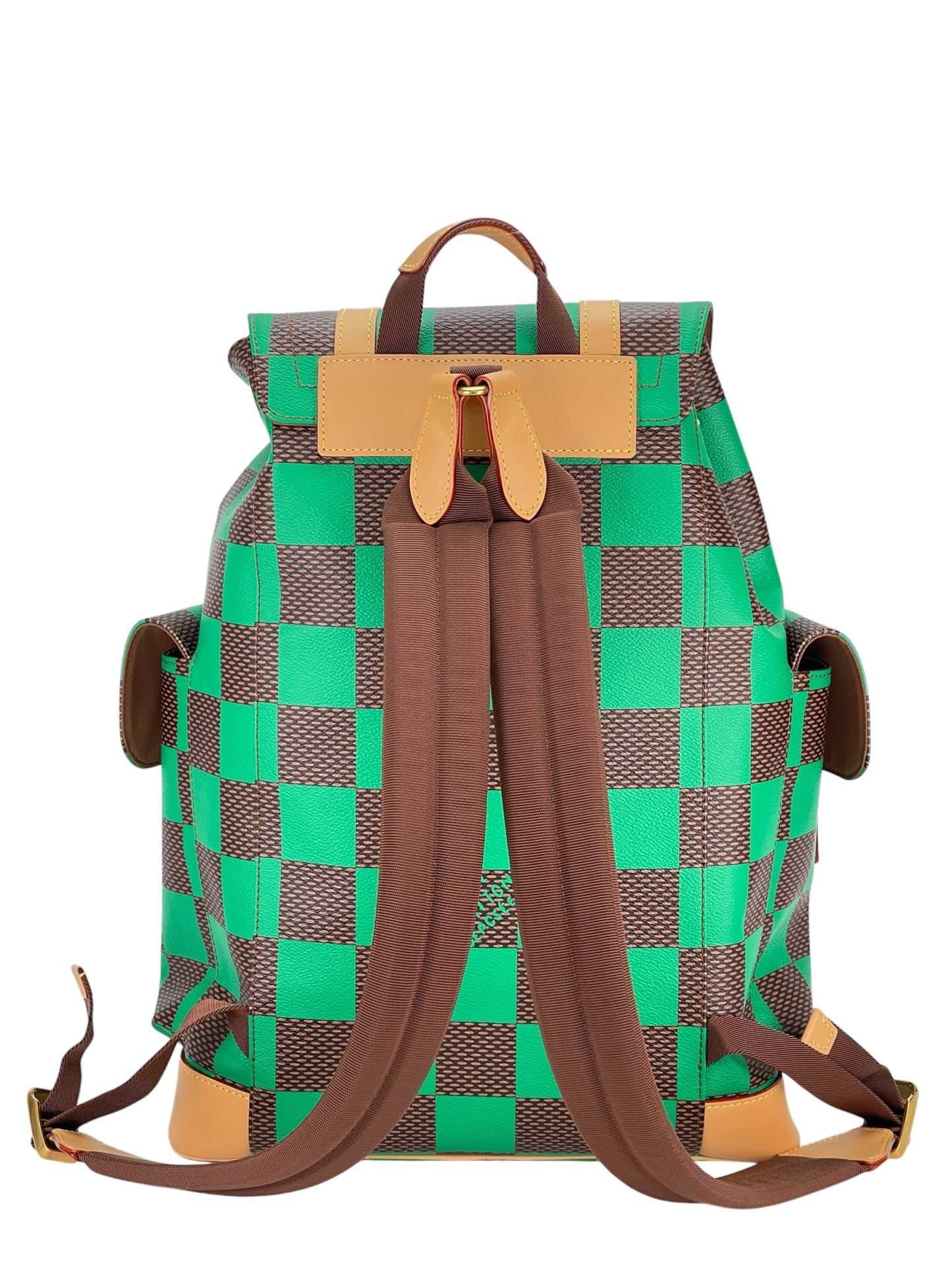 LOUIS VUITTON - Green Damier Christopher MM Backpack