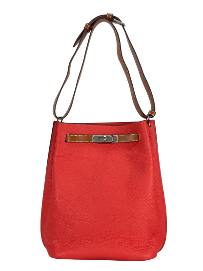 HERMES - So Kelly Shoulder Bag T5 Togo Palladium Hardware