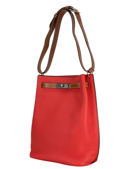 HERMES - So Kelly Shoulder Bag T5 Togo Palladium Hardware