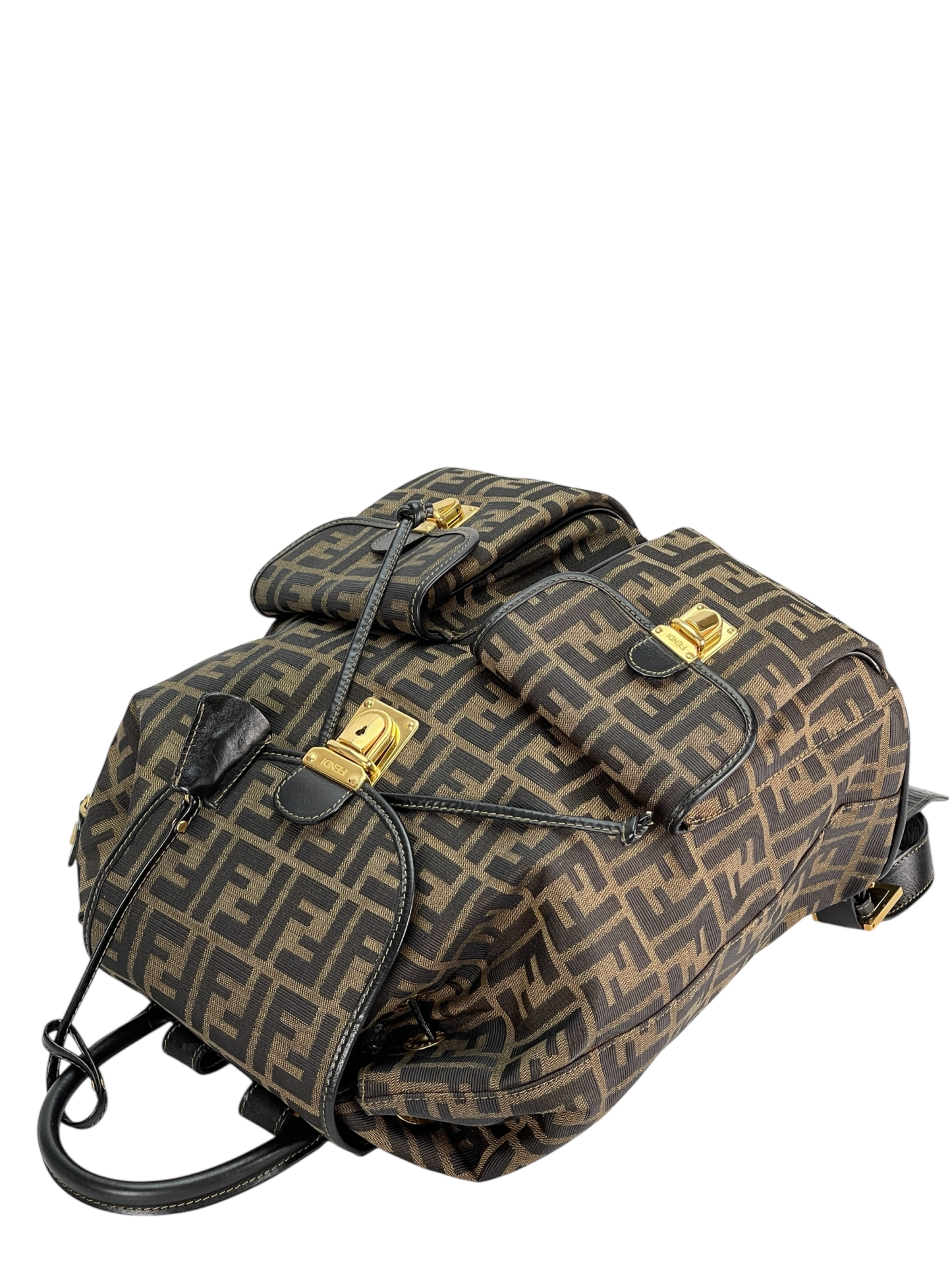 FENDI - Zucca Canvas Backpack Pattern Shoulder Bag