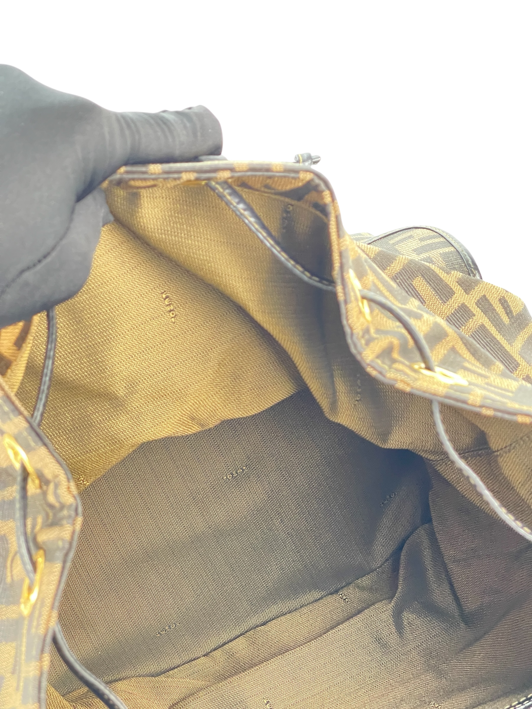 FENDI - Zucca Canvas Backpack Pattern Shoulder Bag