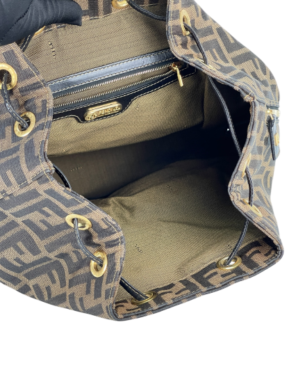 FENDI - Zucca Canvas Backpack Pattern Shoulder Bag
