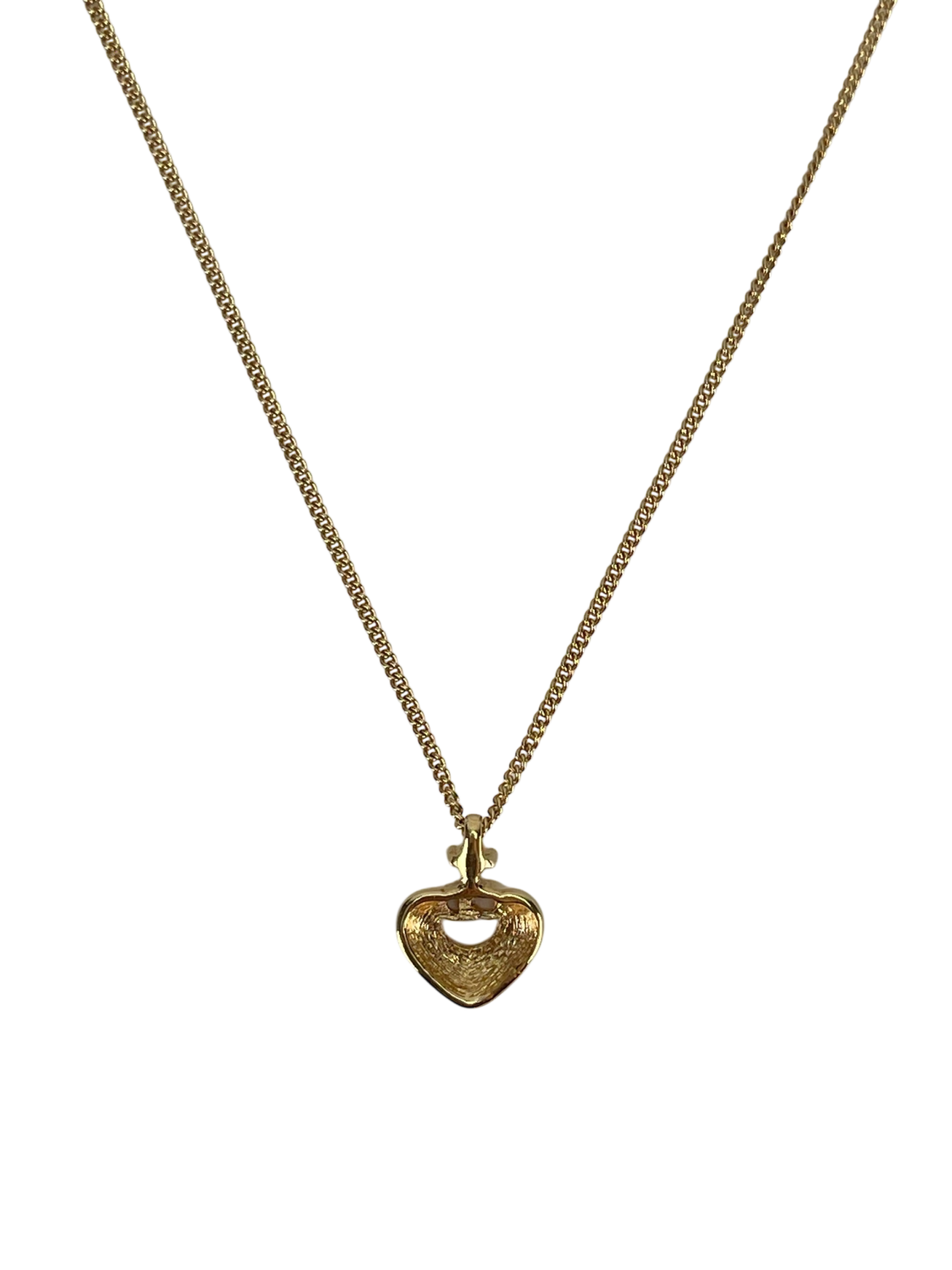 Christian Dior - Gold CD Logo Stone Necklace