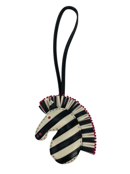 HERMES - GG Savannah Zebra Bag Charm