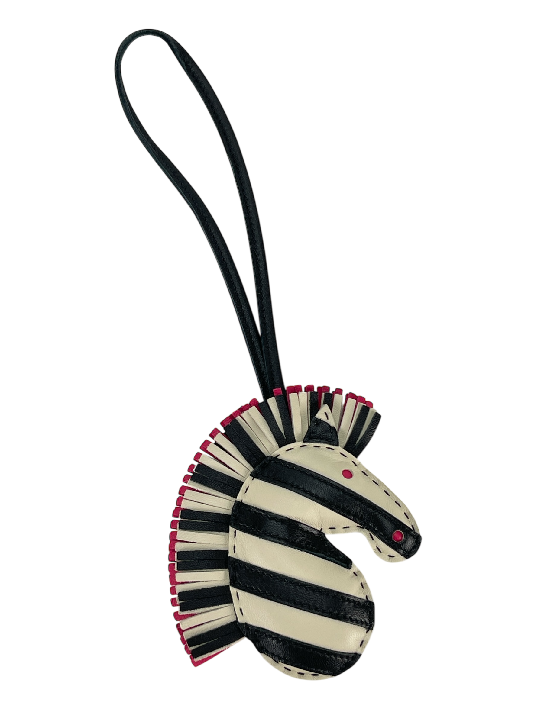 HERMES - GG Savannah Zebra Bag Charm