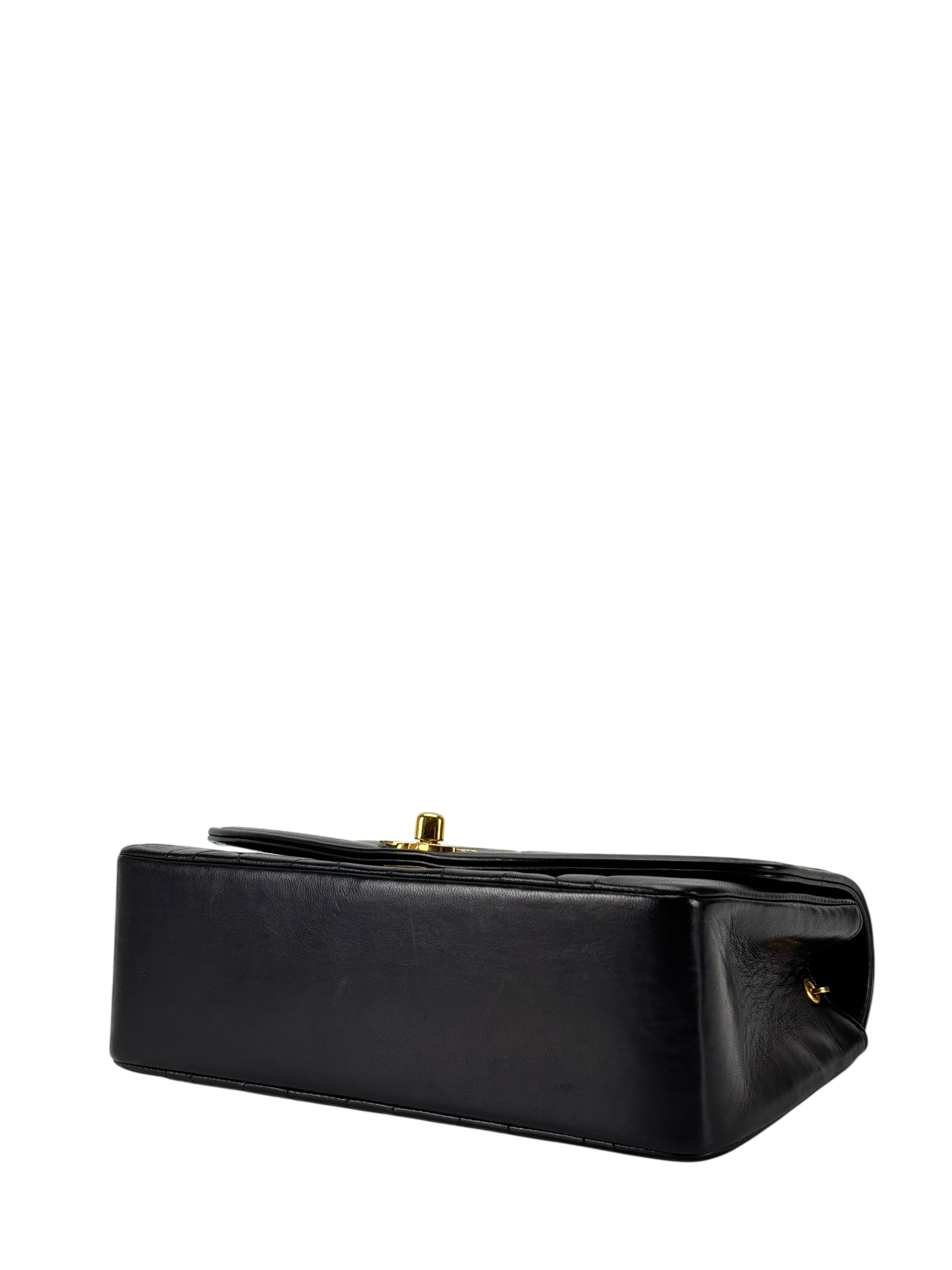 CHANEL - Black Lambskin Small Diana Shoulder Bag