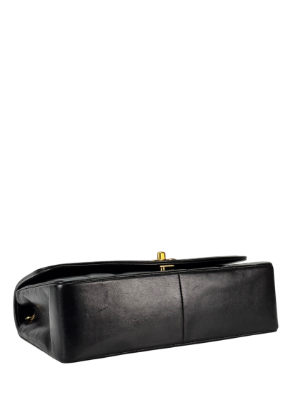 CHANEL - Black Lambskin Medium Diana Shoulder Bag
