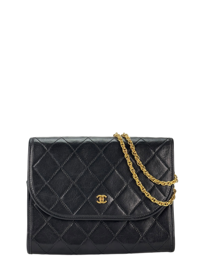 CHANEL - Mini Coco Mark Matrasse Lambskin Chain Shoulder Bag