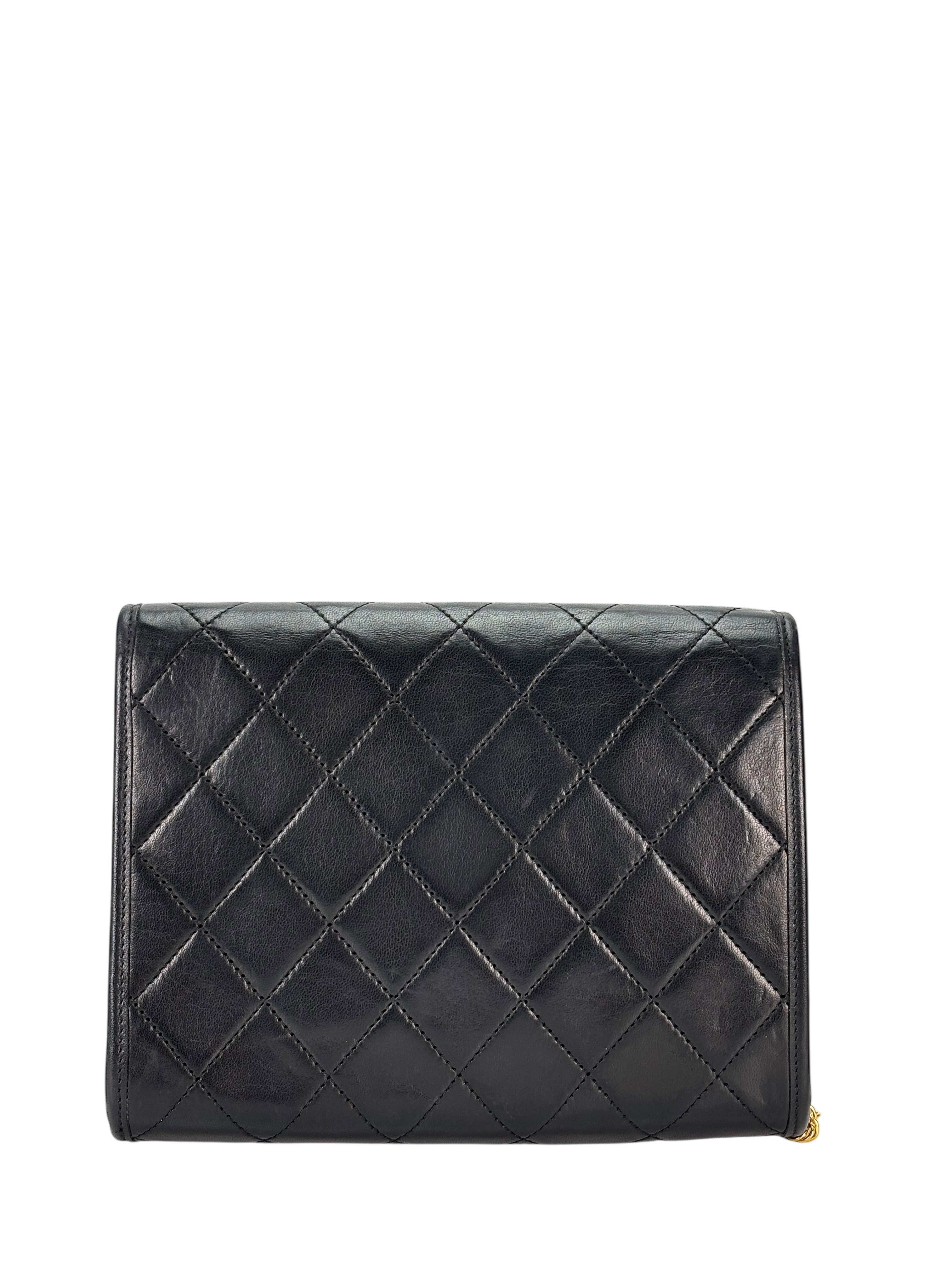 CHANEL - Mini Coco Mark Matrasse Lambskin Chain Shoulder Bag