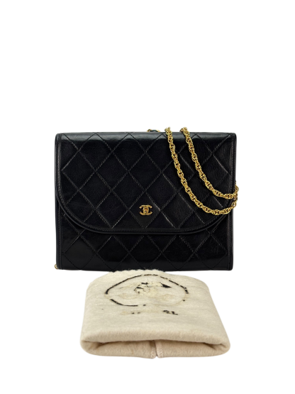 CHANEL - Mini Coco Mark Matrasse Lambskin Chain Shoulder Bag