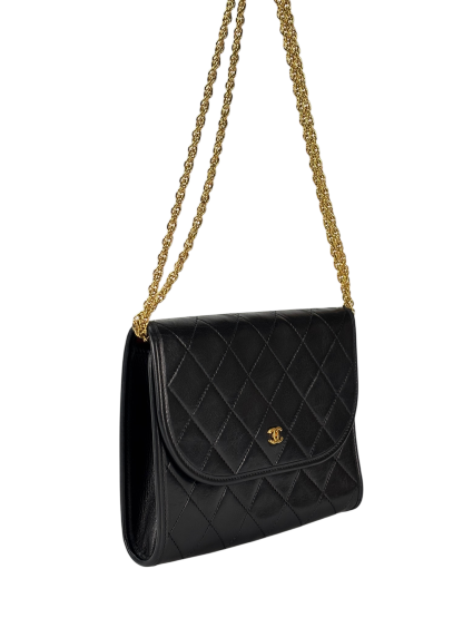 CHANEL - Mini Coco Mark Matrasse Lambskin Chain Shoulder Bag