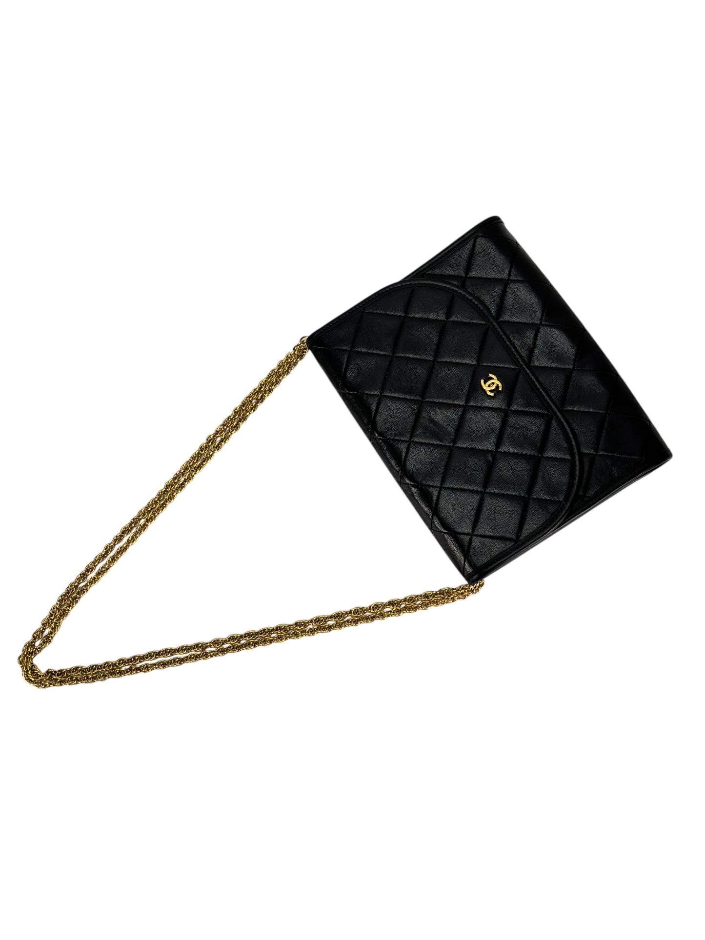 CHANEL - Mini Coco Mark Matrasse Lambskin Chain Shoulder Bag
