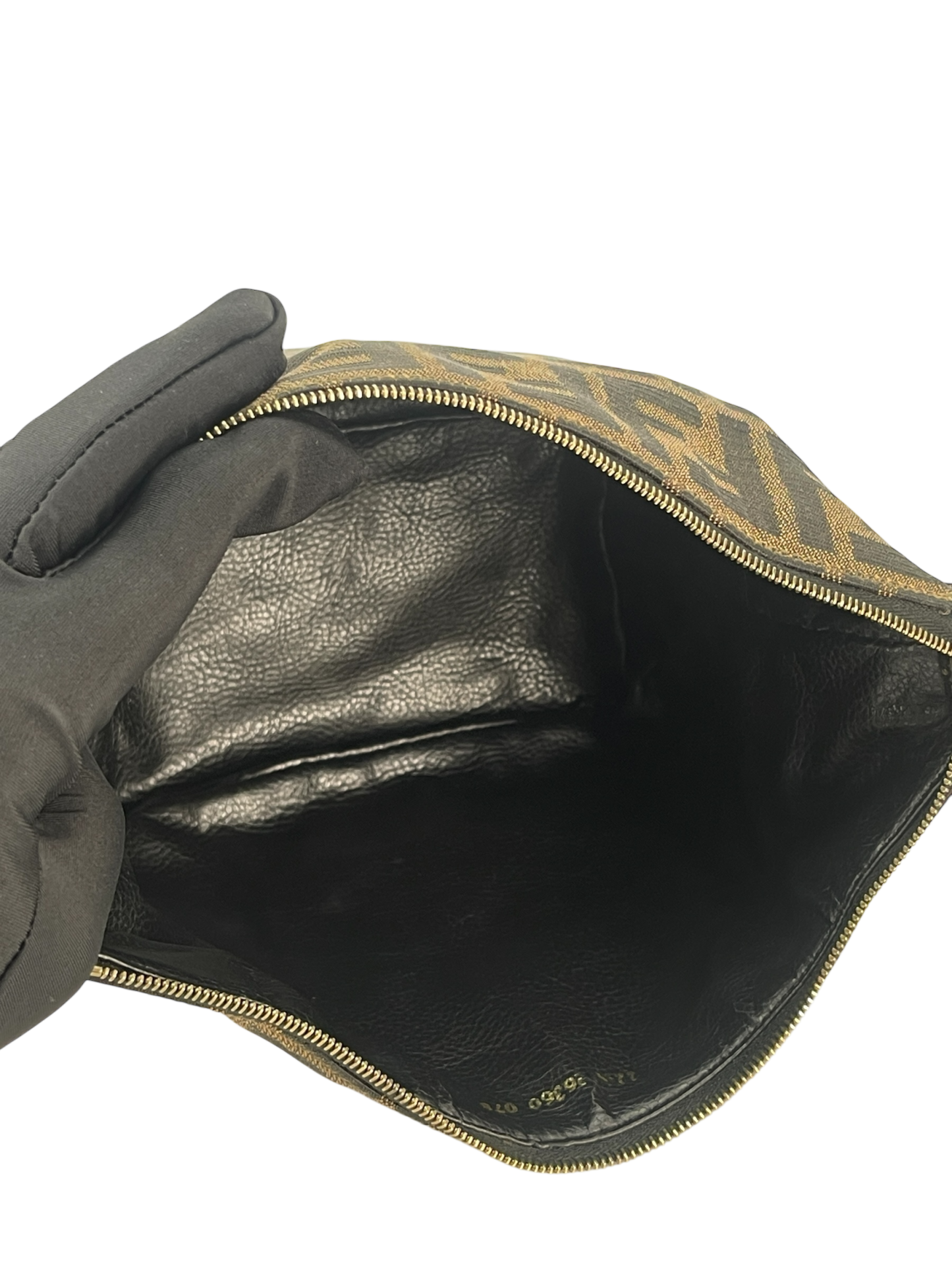 FENDI - Zucca Brown Jacquard Mini Vanity Pouch Bag