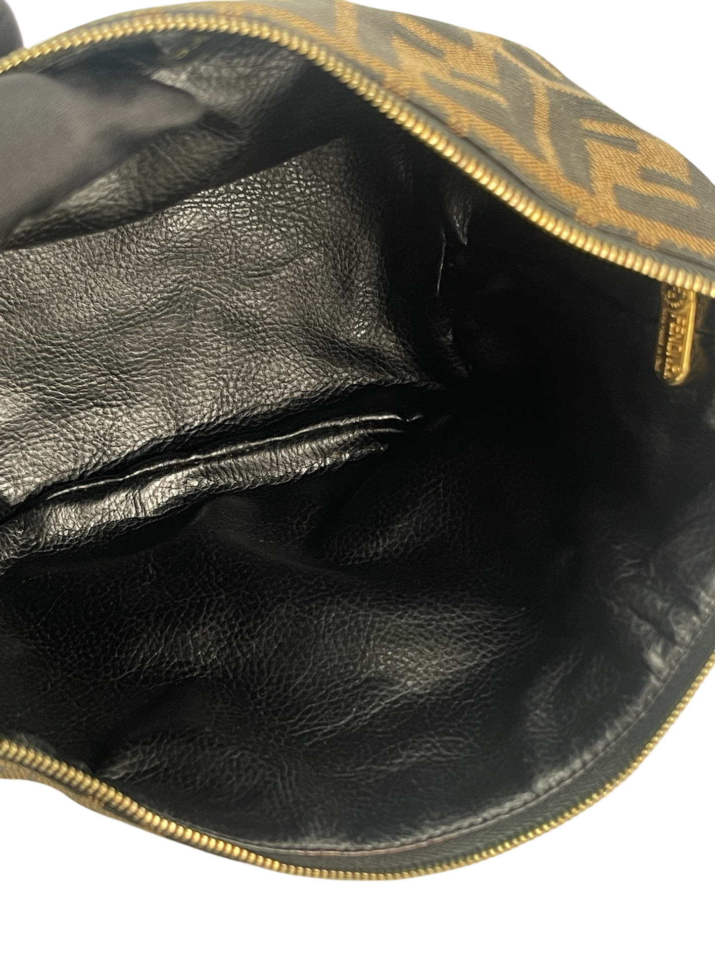FENDI - Zucca Brown Jacquard Mini Vanity Pouch Bag
