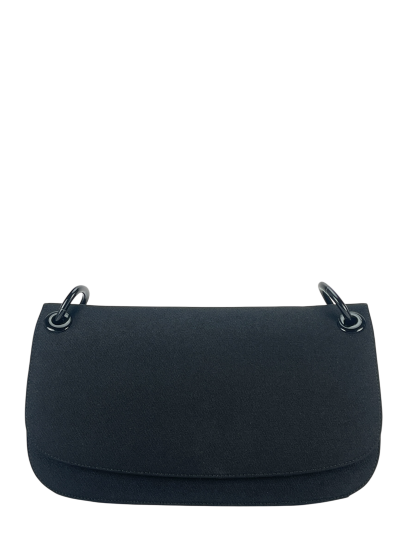PRADA - Black Nylon Plastic Chain Shoulder Bag 