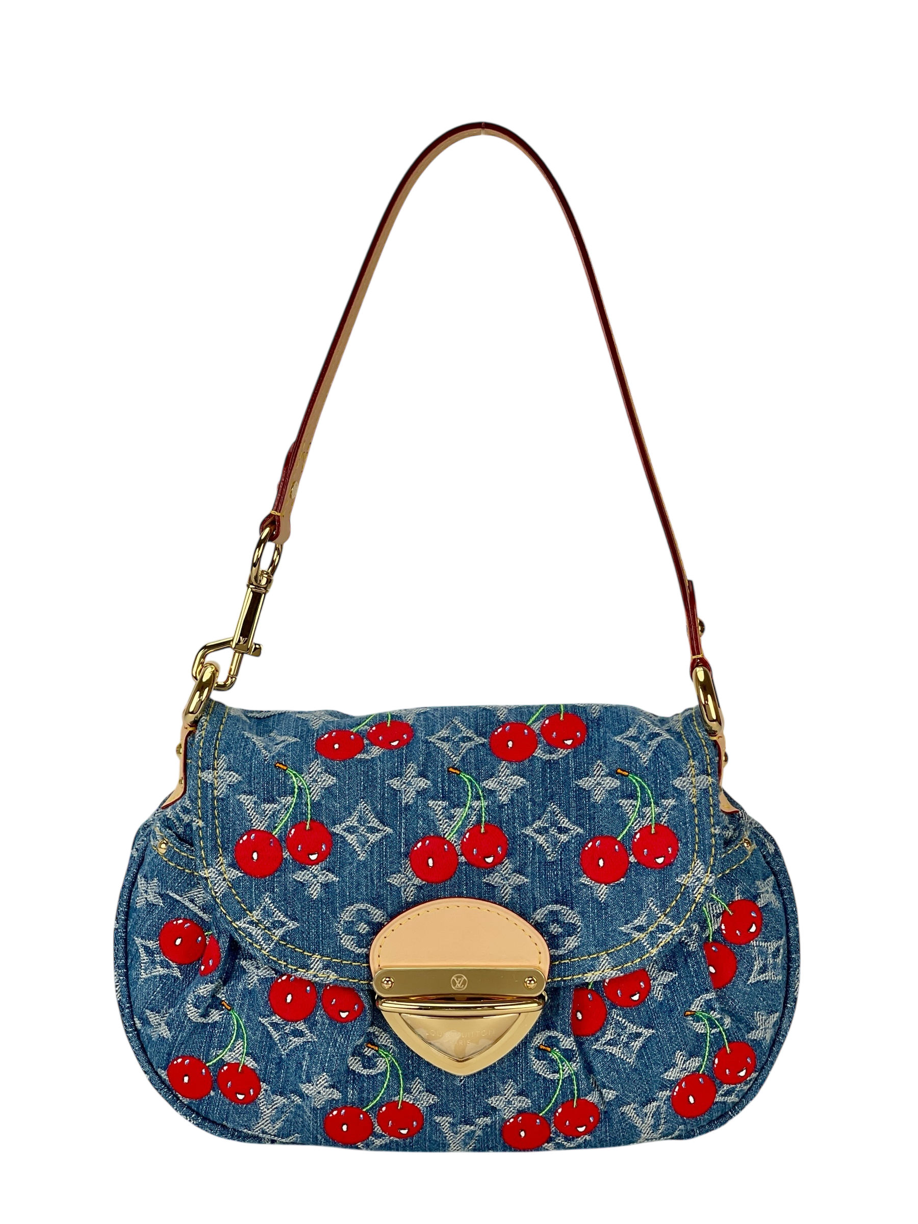 LOUIS VUITTON - LV x TM Monogram Cherry Denim Sunset Bag