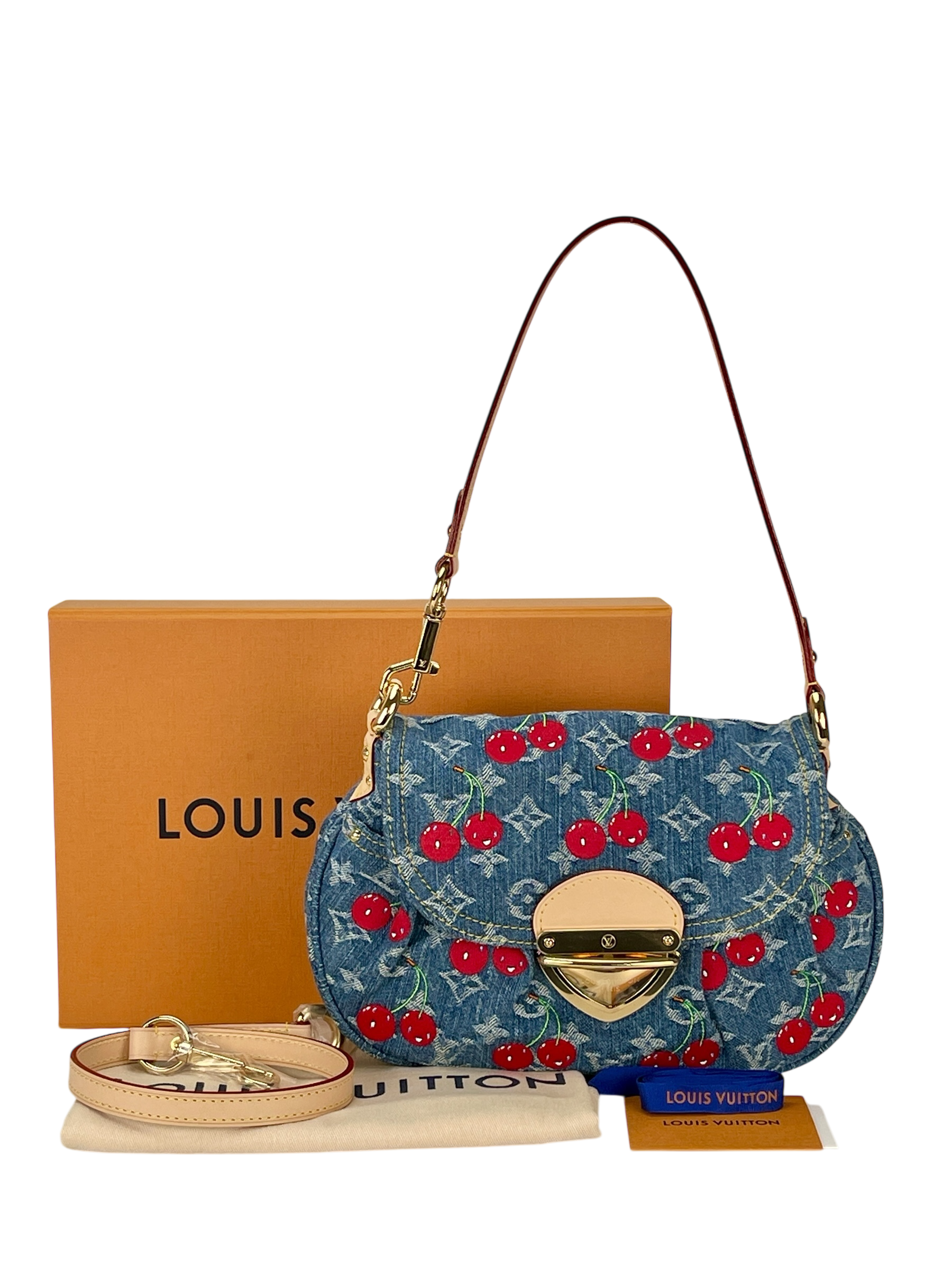 LOUIS VUITTON - LV x TM Monogram Cherry Denim Sunset Bag