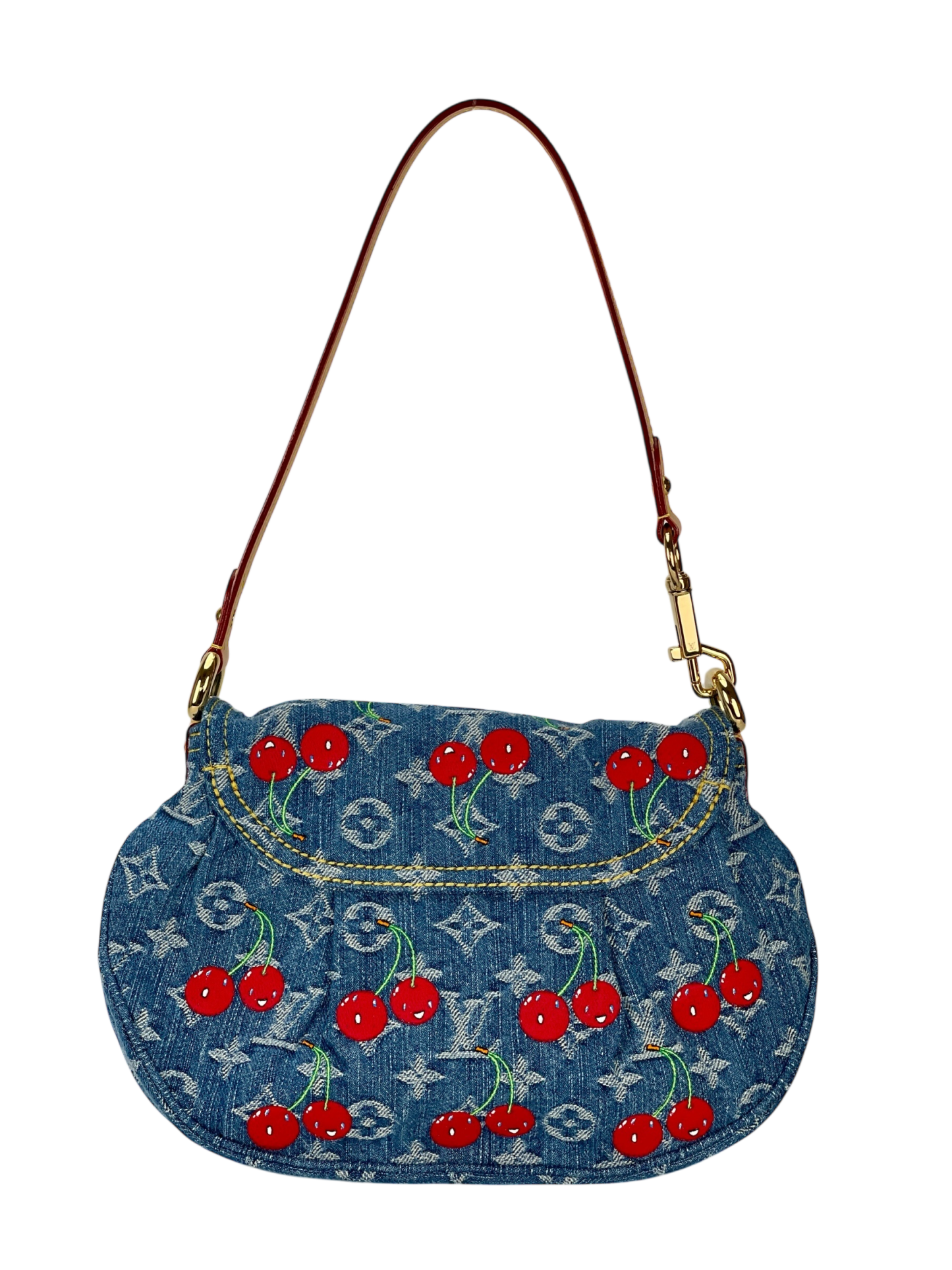 LOUIS VUITTON - LV x TM Monogram Cherry Denim Sunset Bag