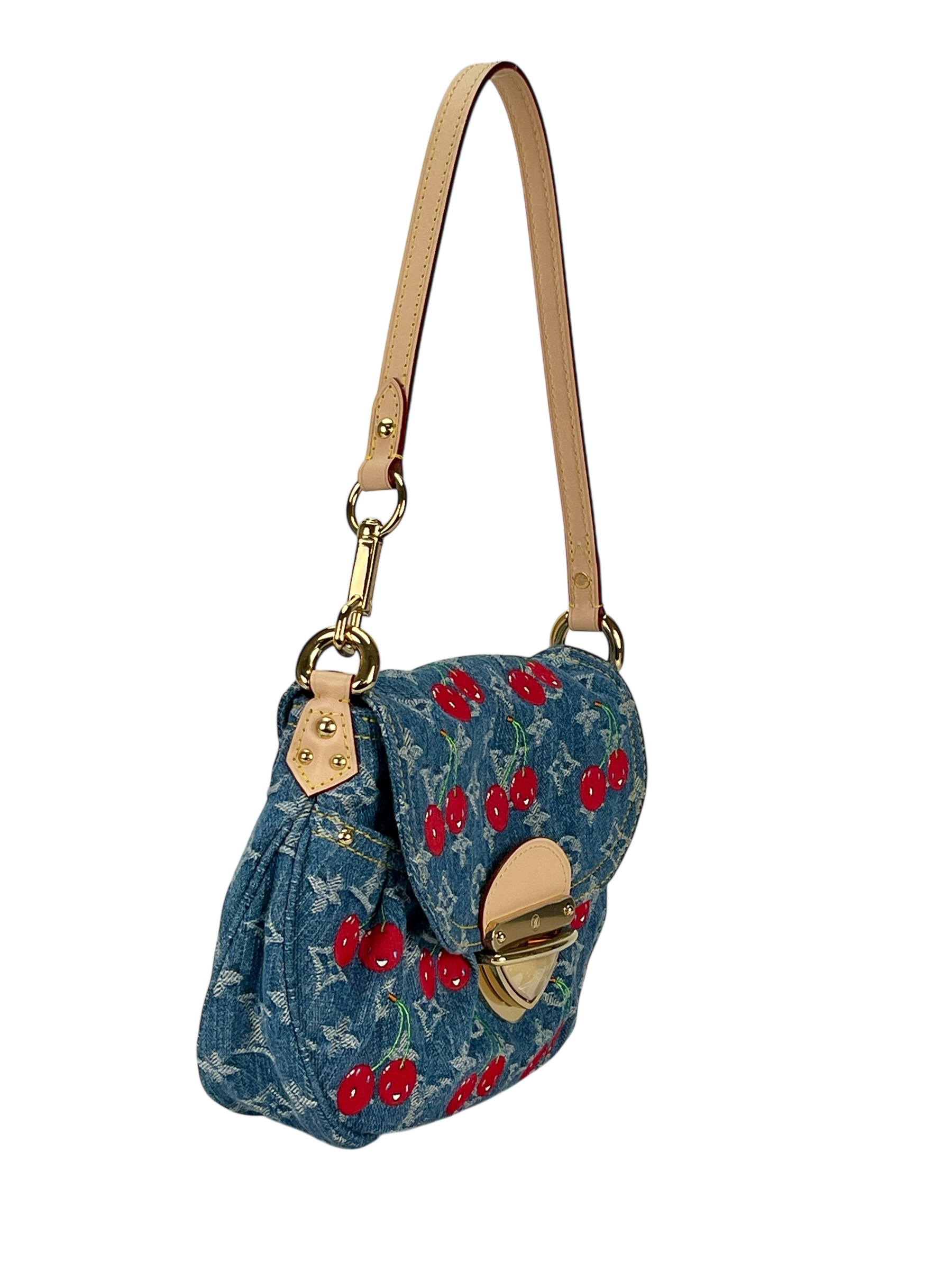 LOUIS VUITTON - LV x TM Monogram Cherry Denim Sunset Bag