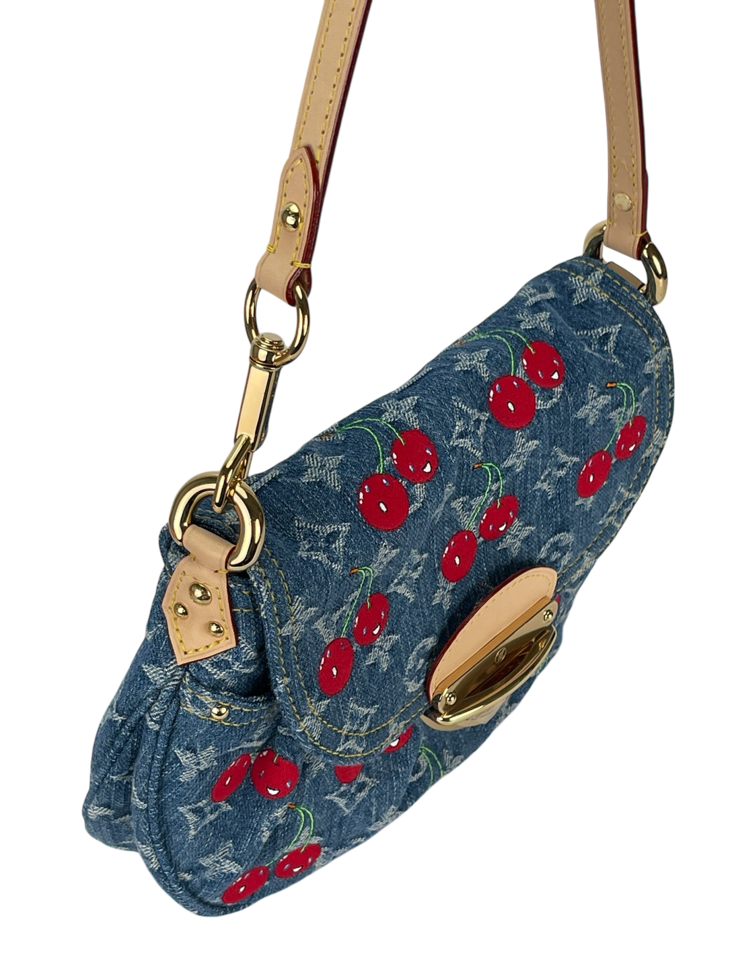 LOUIS VUITTON - LV x TM Monogram Cherry Denim Sunset Bag