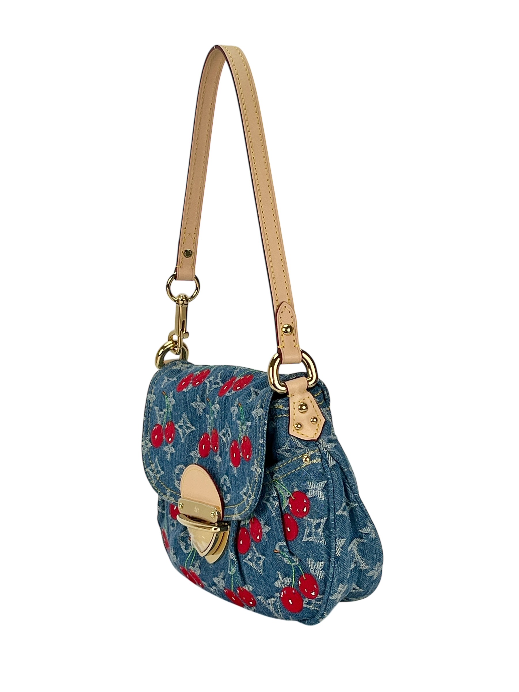 LOUIS VUITTON - LV x TM Monogram Cherry Denim Sunset Bag