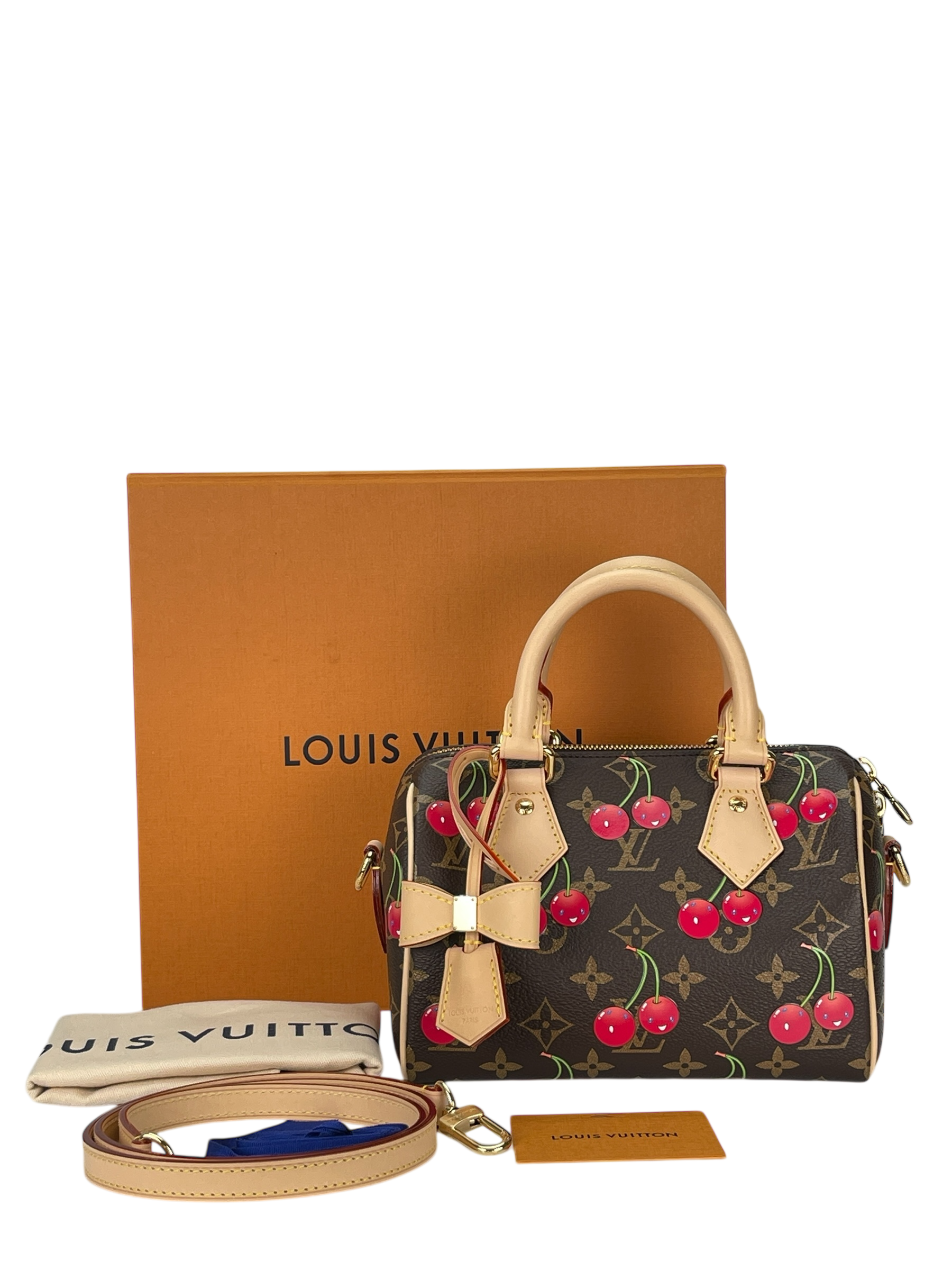 LOUIS VUITTON - Monogram Cherry Canvas LV × TM Speedy Bandouliere 20
