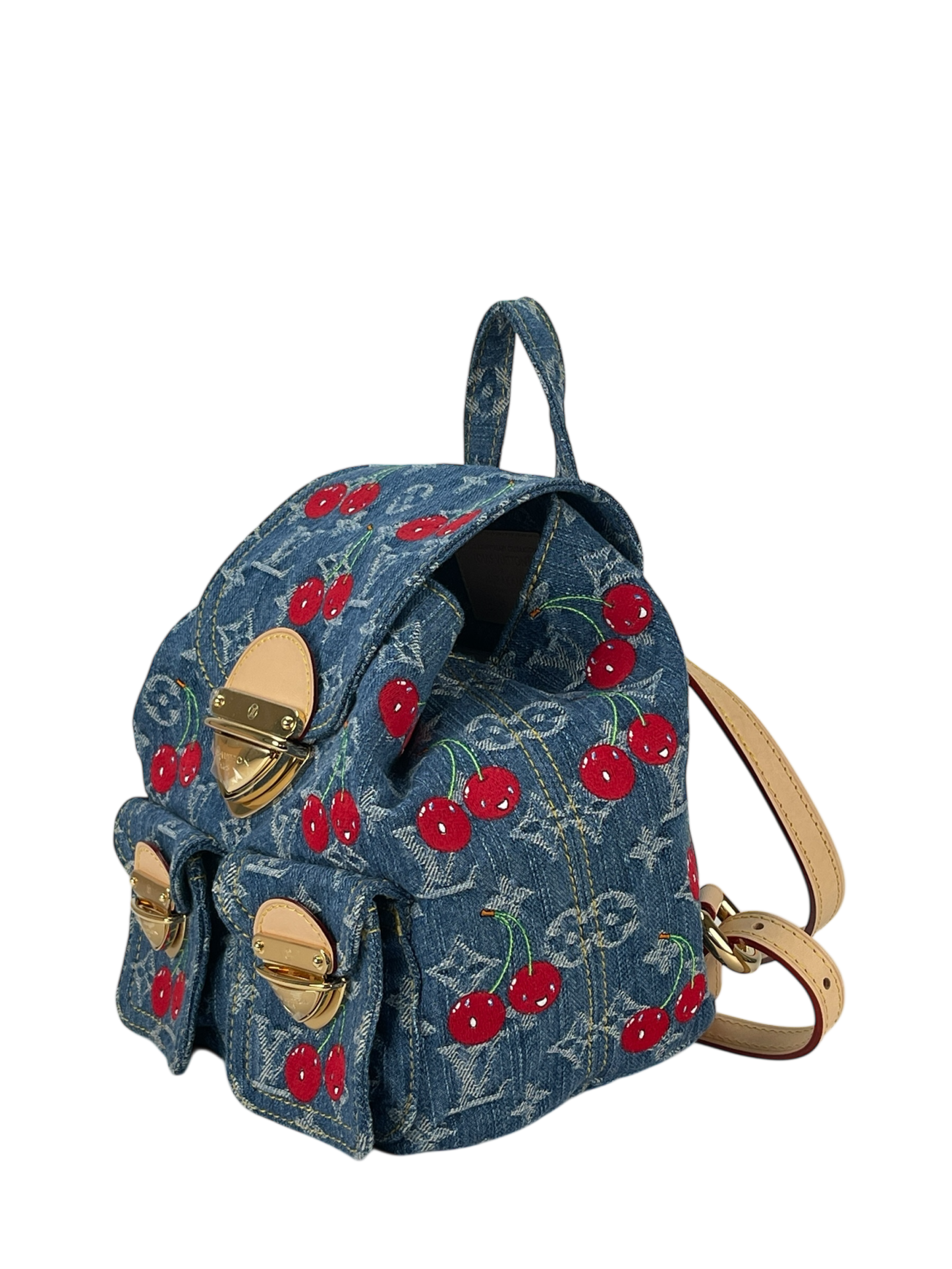 LOUIS VUITTON - LV x TM Zaino Venice NM Monogram Cherry Denim Backpack
