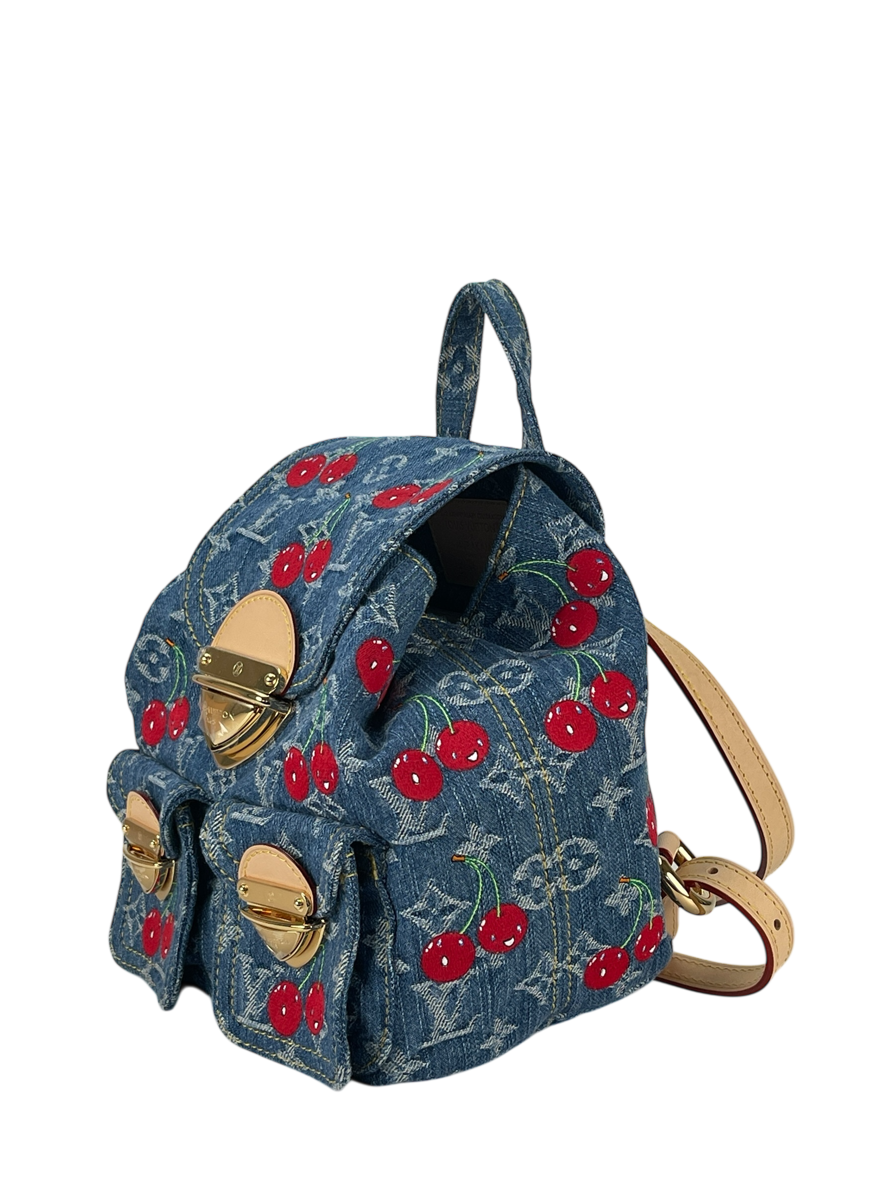LOUIS VUITTON - LV x TM Zaino Venice NM Monogram Cherry Denim Backpack