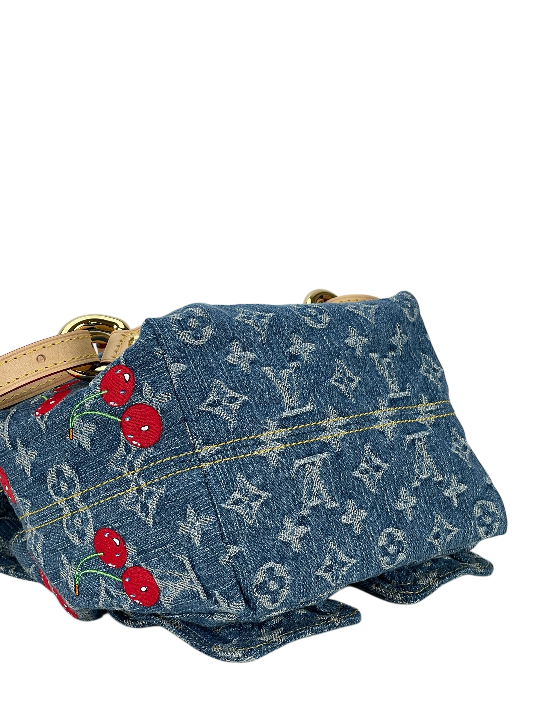 LOUIS VUITTON - LV x TM Zaino Venice NM Monogram Cherry Denim Backpack