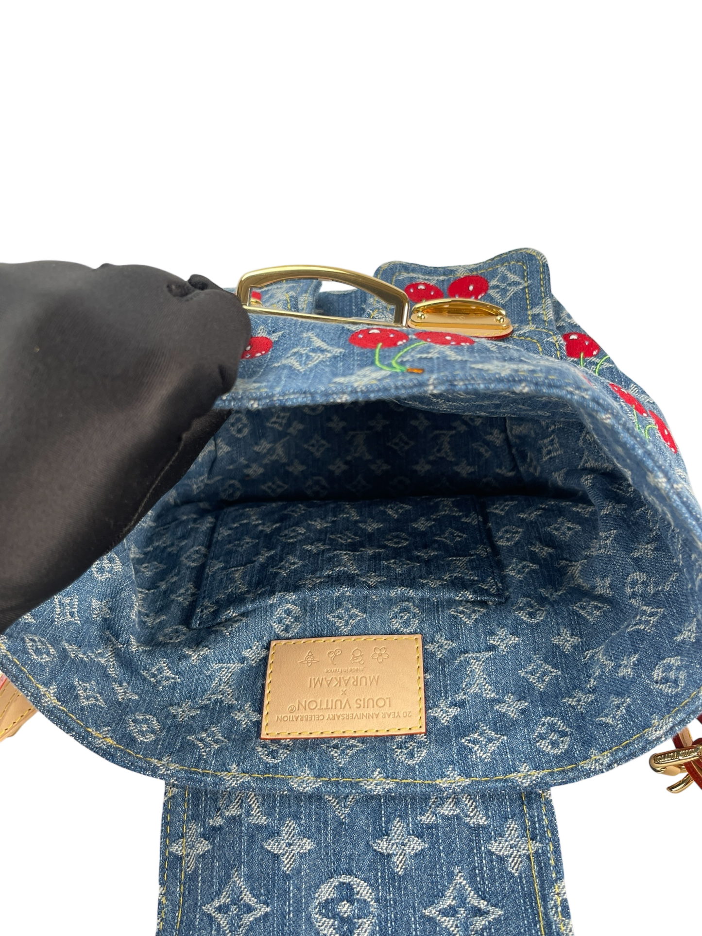 LOUIS VUITTON - LV x TM Zaino Venice NM Monogram Cherry Denim Backpack