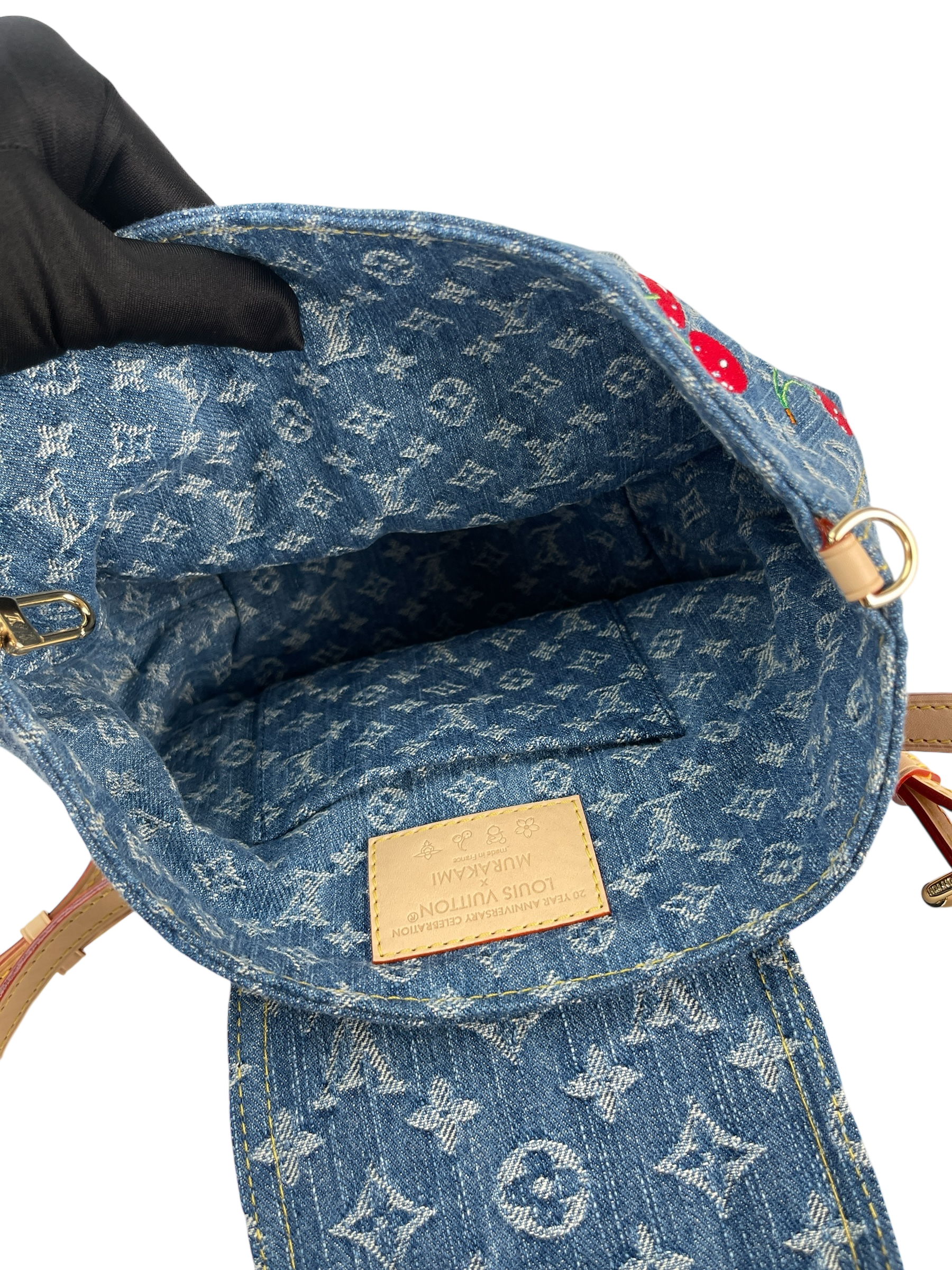 LOUIS VUITTON - LV x TM Zaino Venice NM Monogram Cherry Denim Backpack