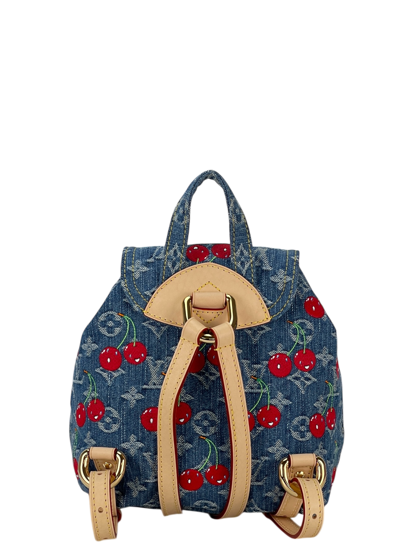 LOUIS VUITTON - LV x TM Zaino Venice NM Monogram Cherry Denim Backpack