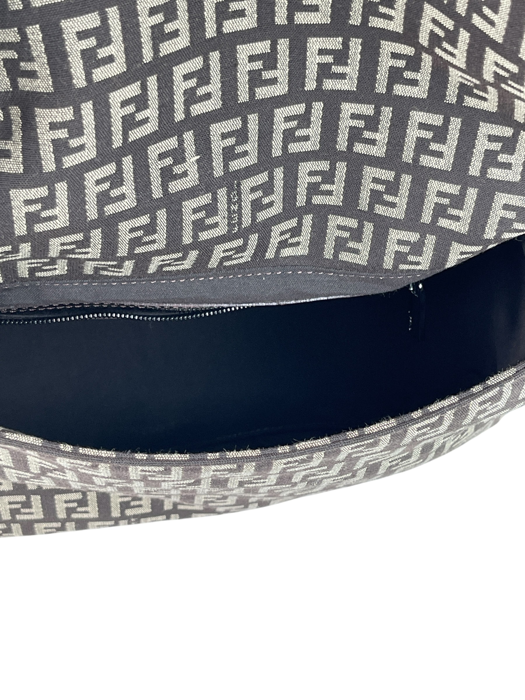 FENDI - Brown Zucca Mamma Baguette Handbag Gold Hardware