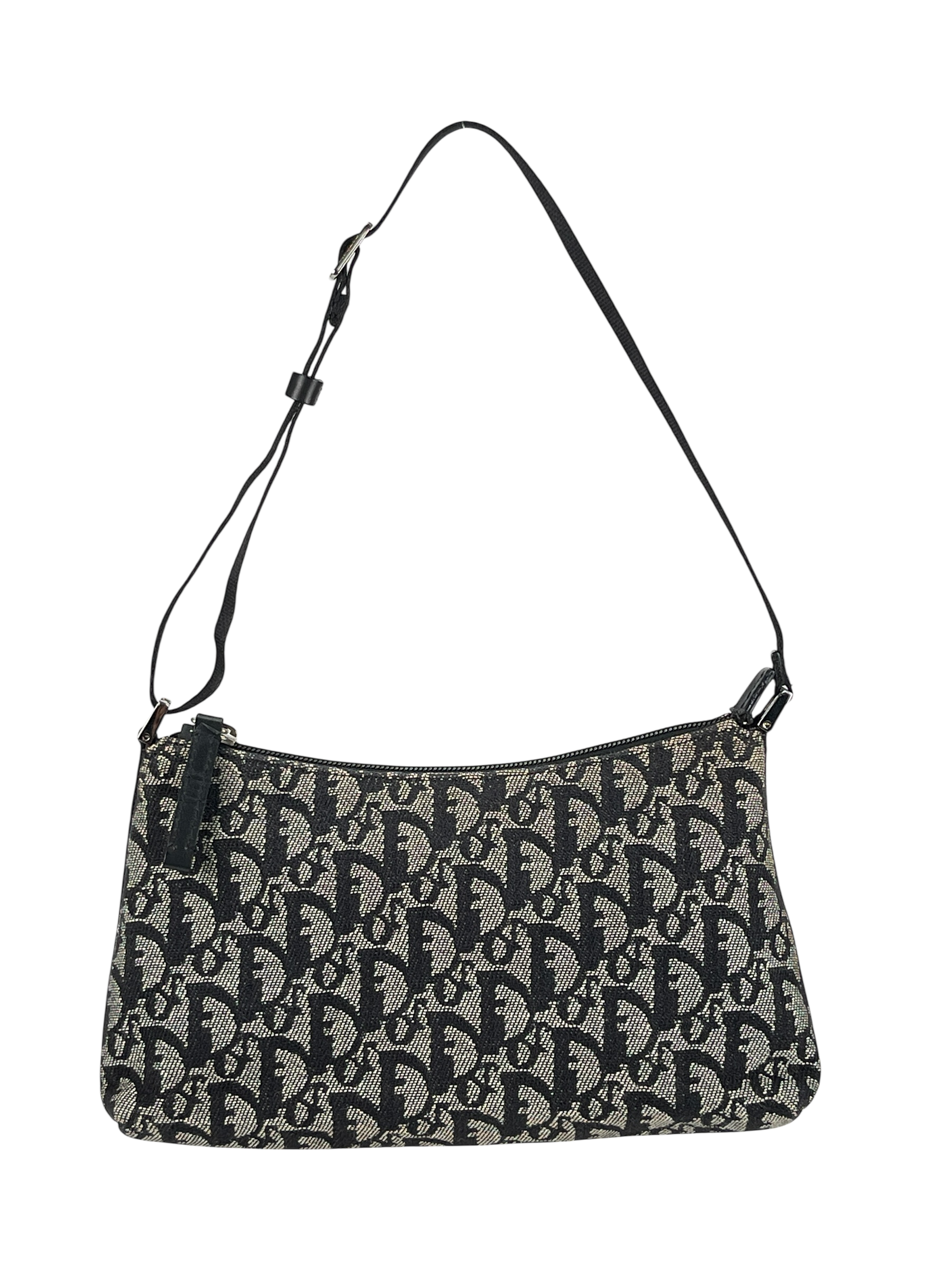 CHRISTIAN DIOR - Black Diorissimo Pochette Shoulder Bag