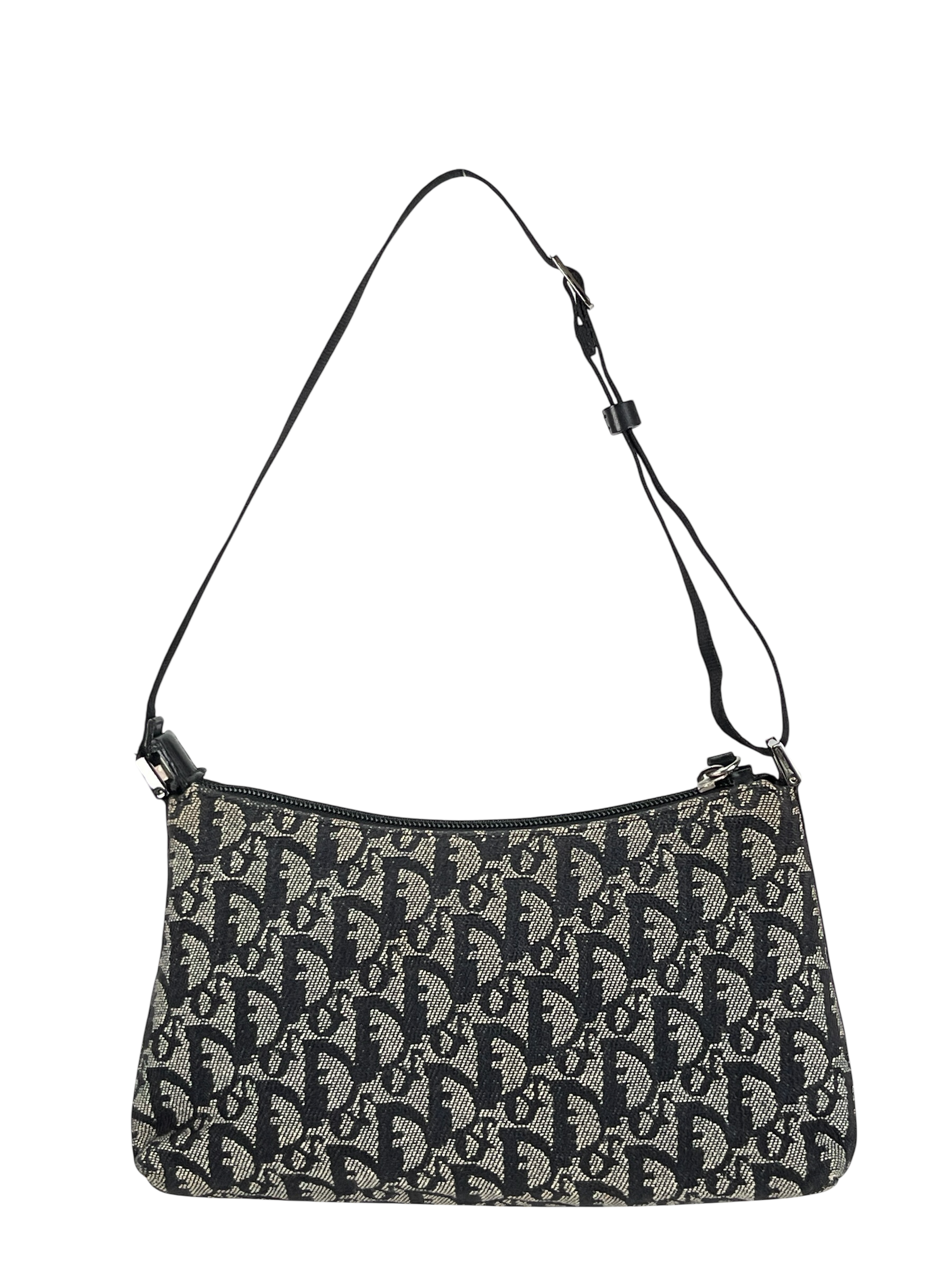 CHRISTIAN DIOR - Black Diorissimo Pochette Shoulder Bag