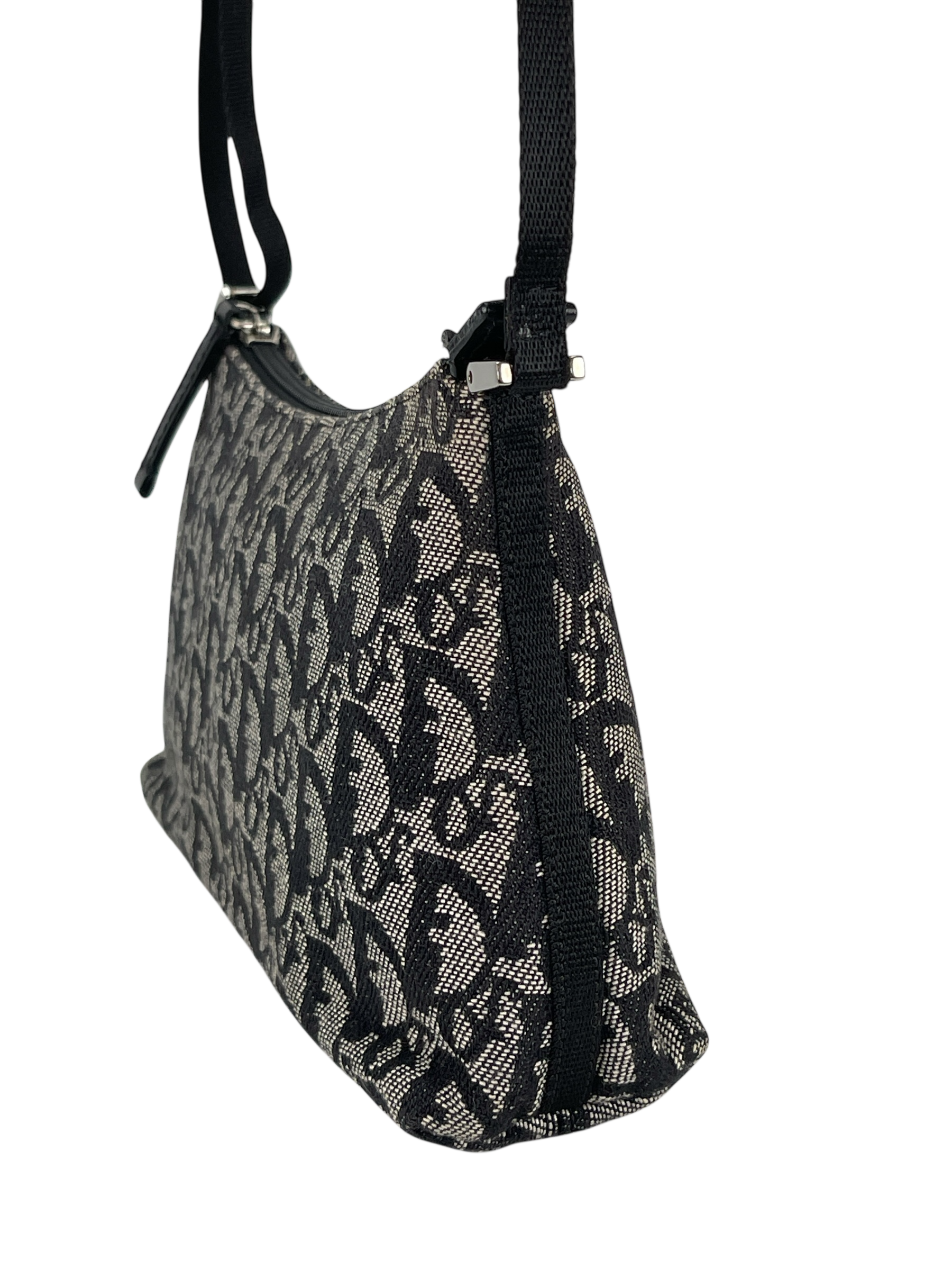 CHRISTIAN DIOR - Black Diorissimo Pochette Shoulder Bag