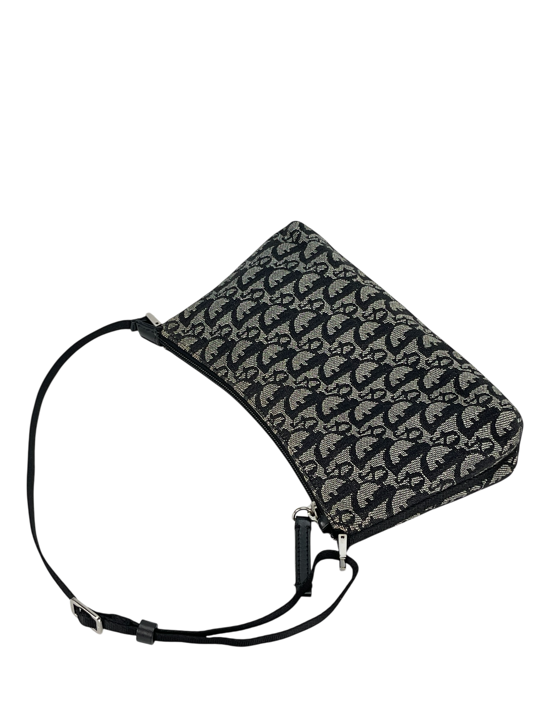 CHRISTIAN DIOR - Black Diorissimo Pochette Shoulder Bag