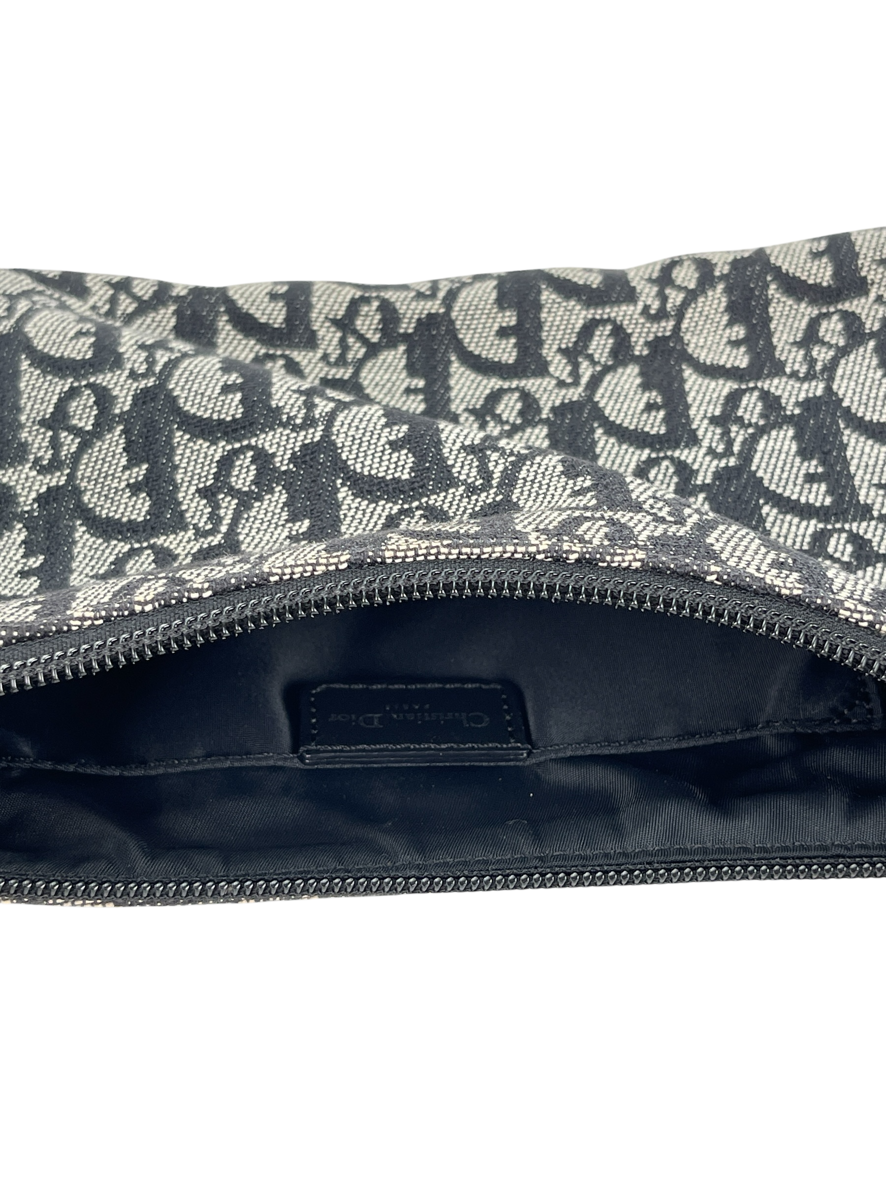 CHRISTIAN DIOR - Black Diorissimo Pochette Shoulder Bag