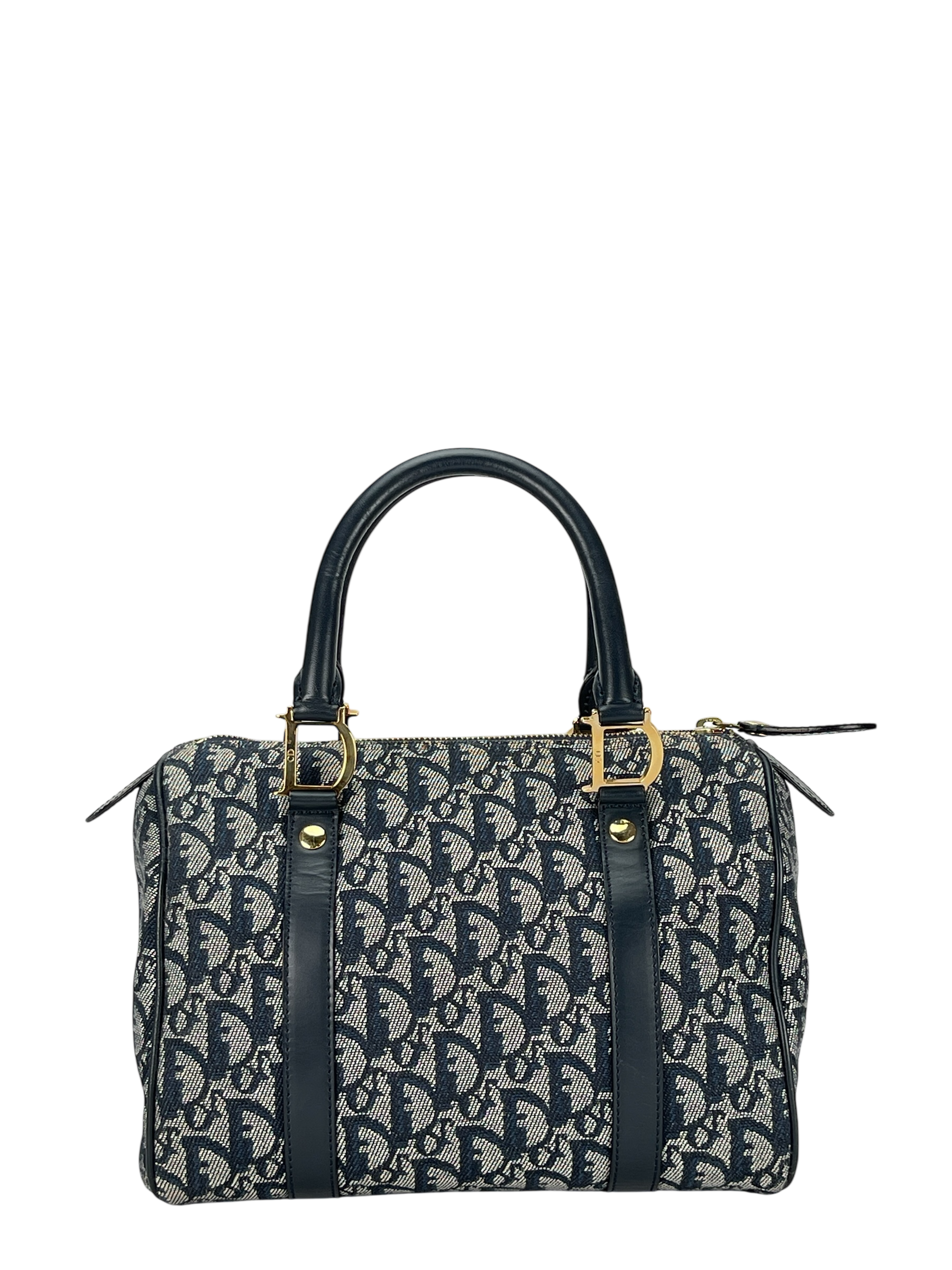 CHRISTIAN DIOR - Navy Trotter Boston Travel Bag