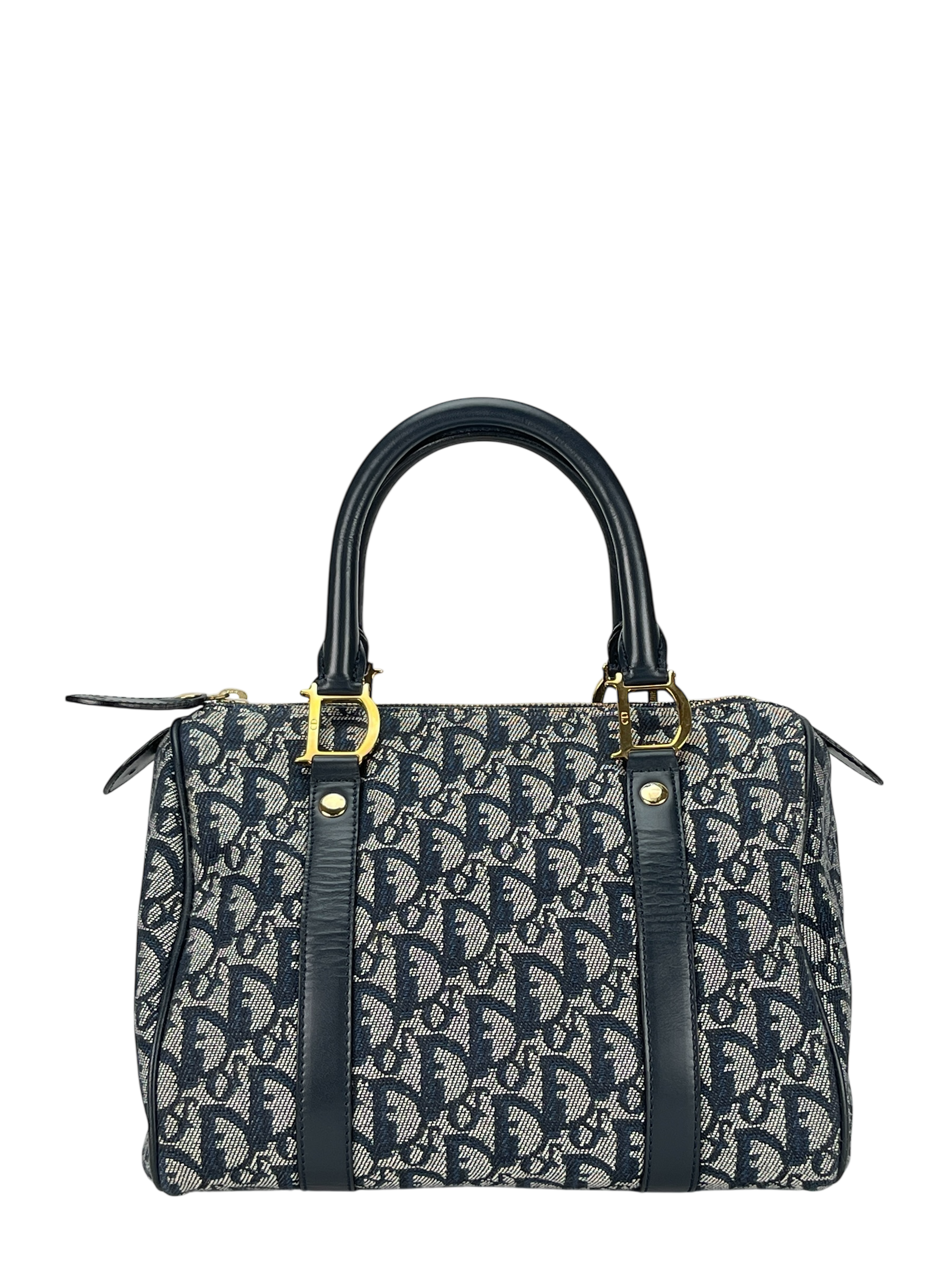 CHRISTIAN DIOR - Navy Trotter Boston Travel Bag